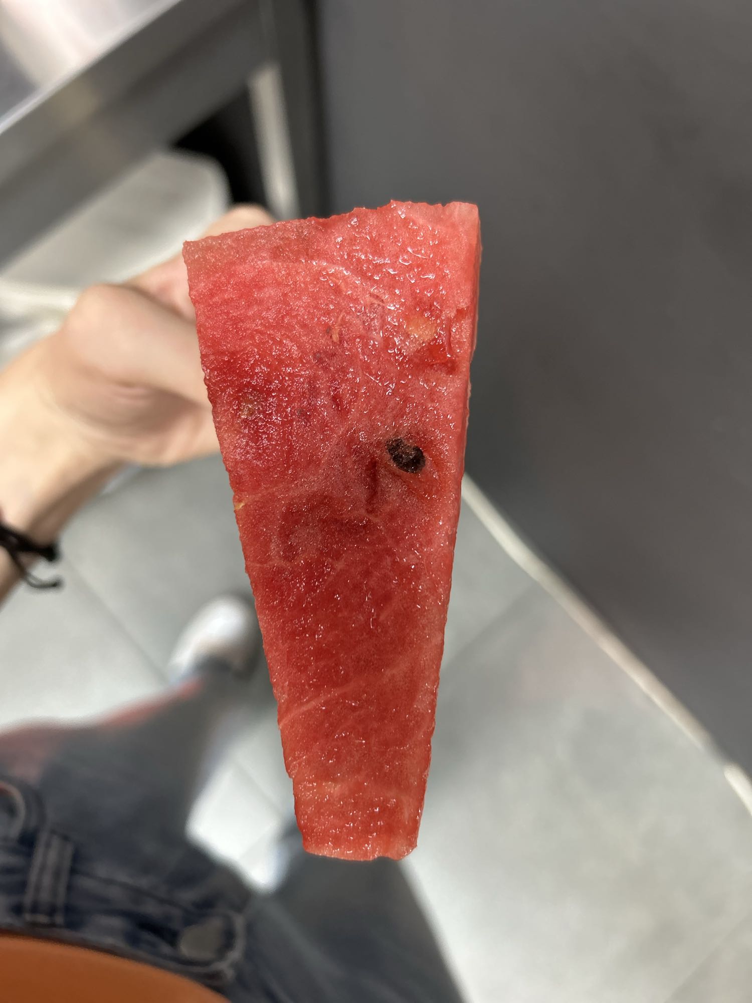 Felie de pepene roșu