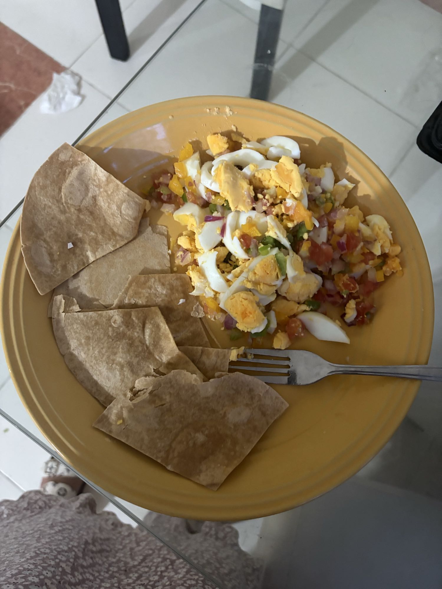 Huevos con pico y tortilla