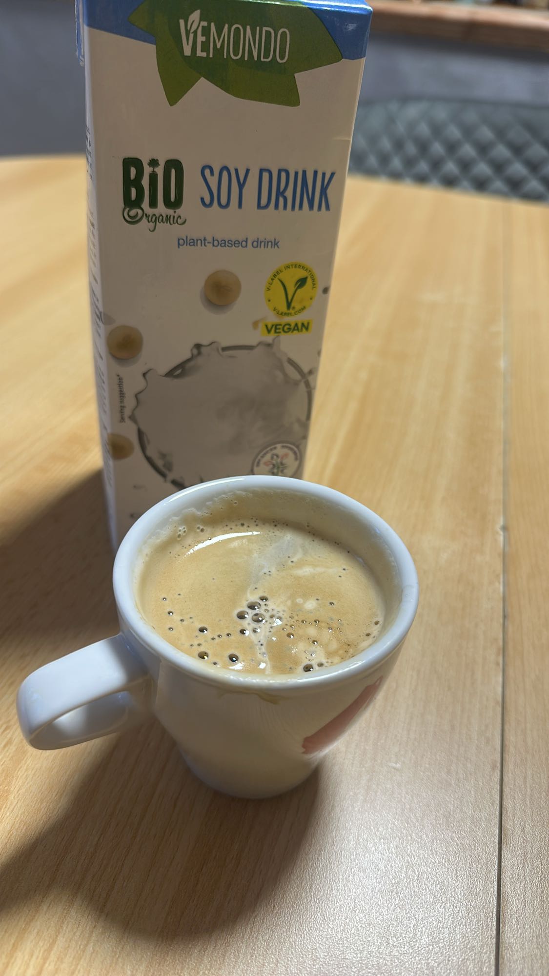 Cafea cu lapte de soia