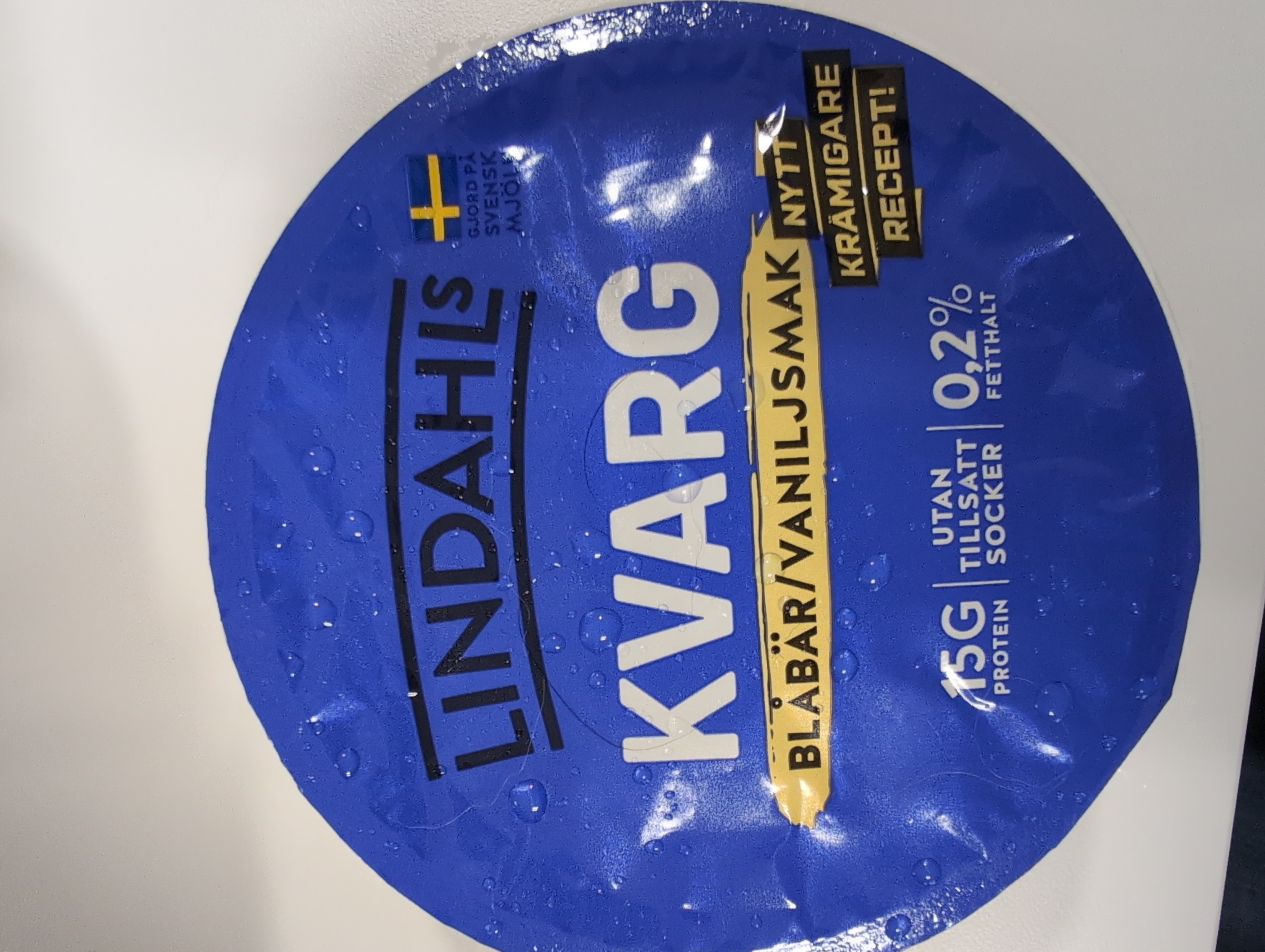 Kvarg blåbär/vanilj