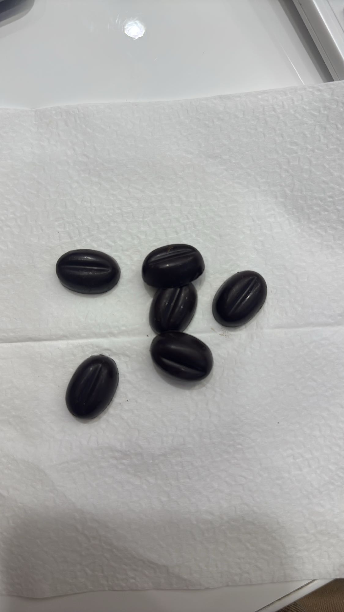 Dark chocolate candies