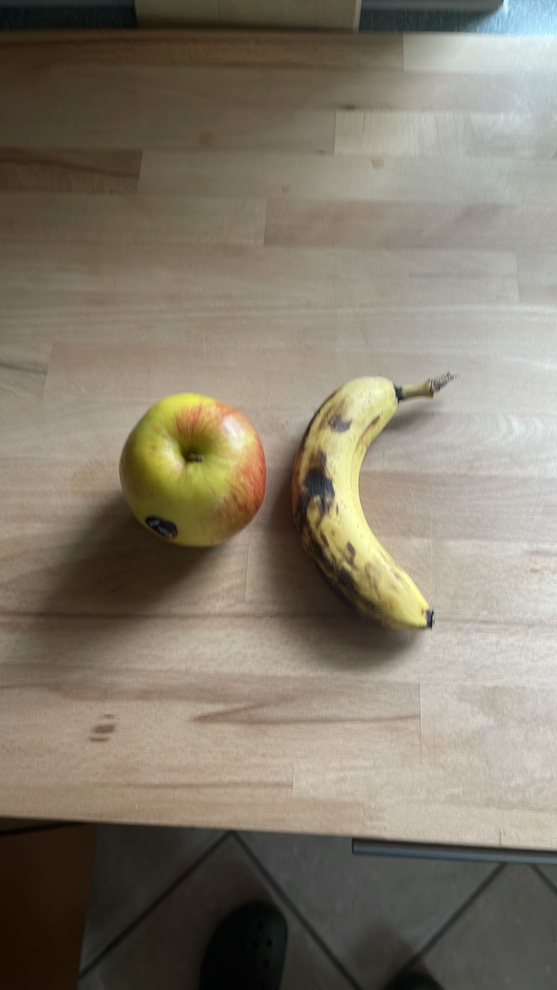 Apfel und Banane