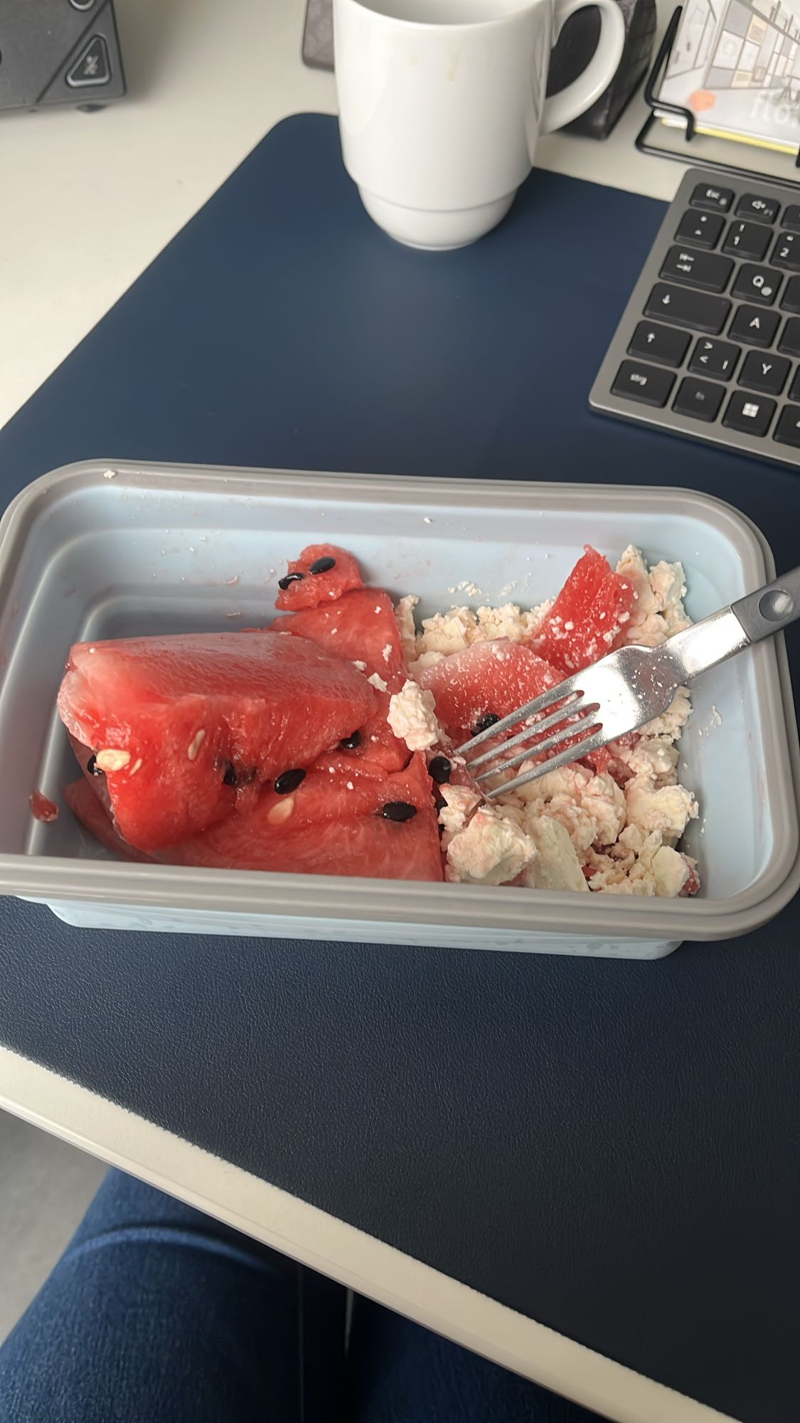 Karpuz ve beyaz peynir tabağı