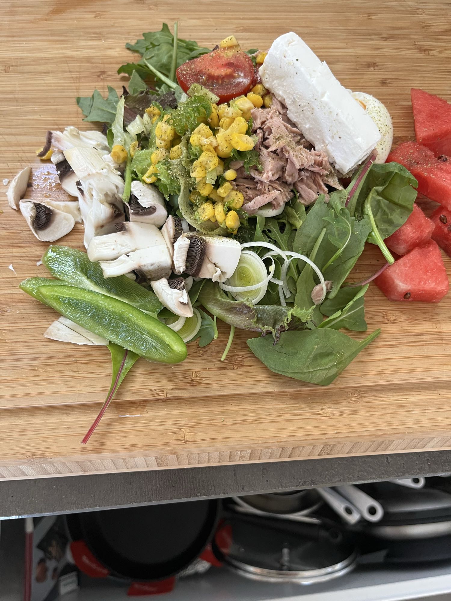 Sallad med tonfisk & feta