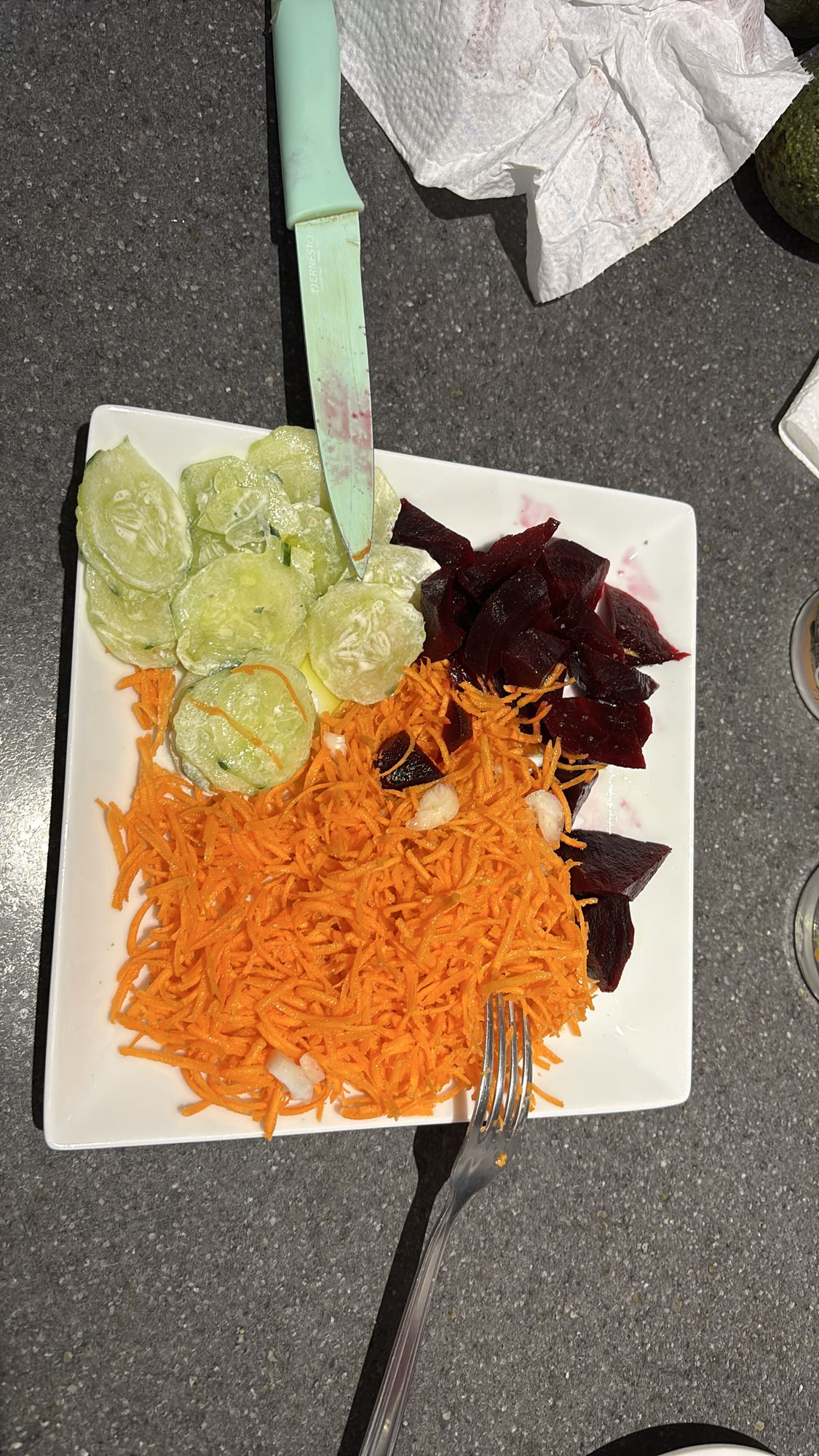 Salade de légumes frais