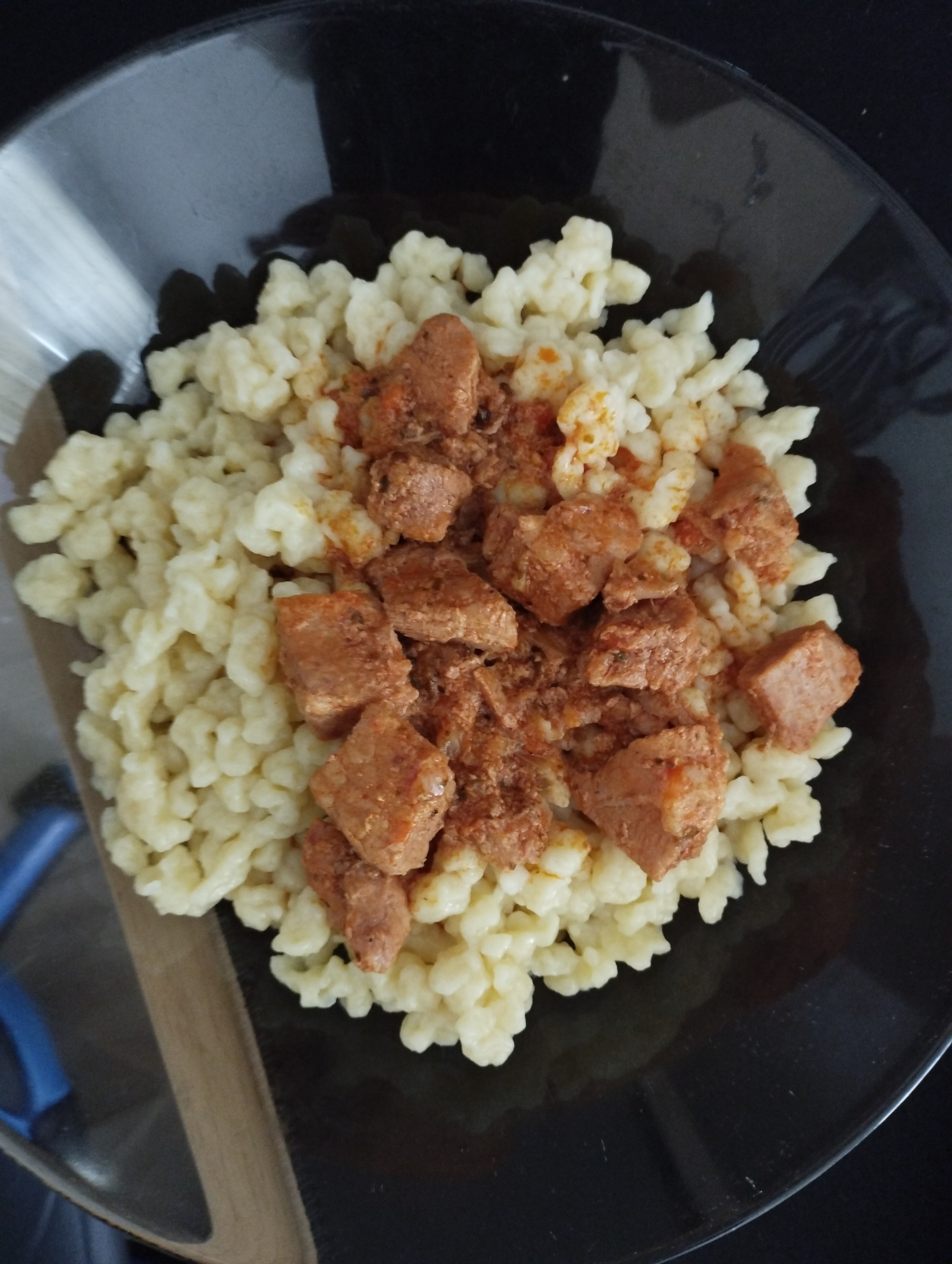 Pork stew with spaetzle