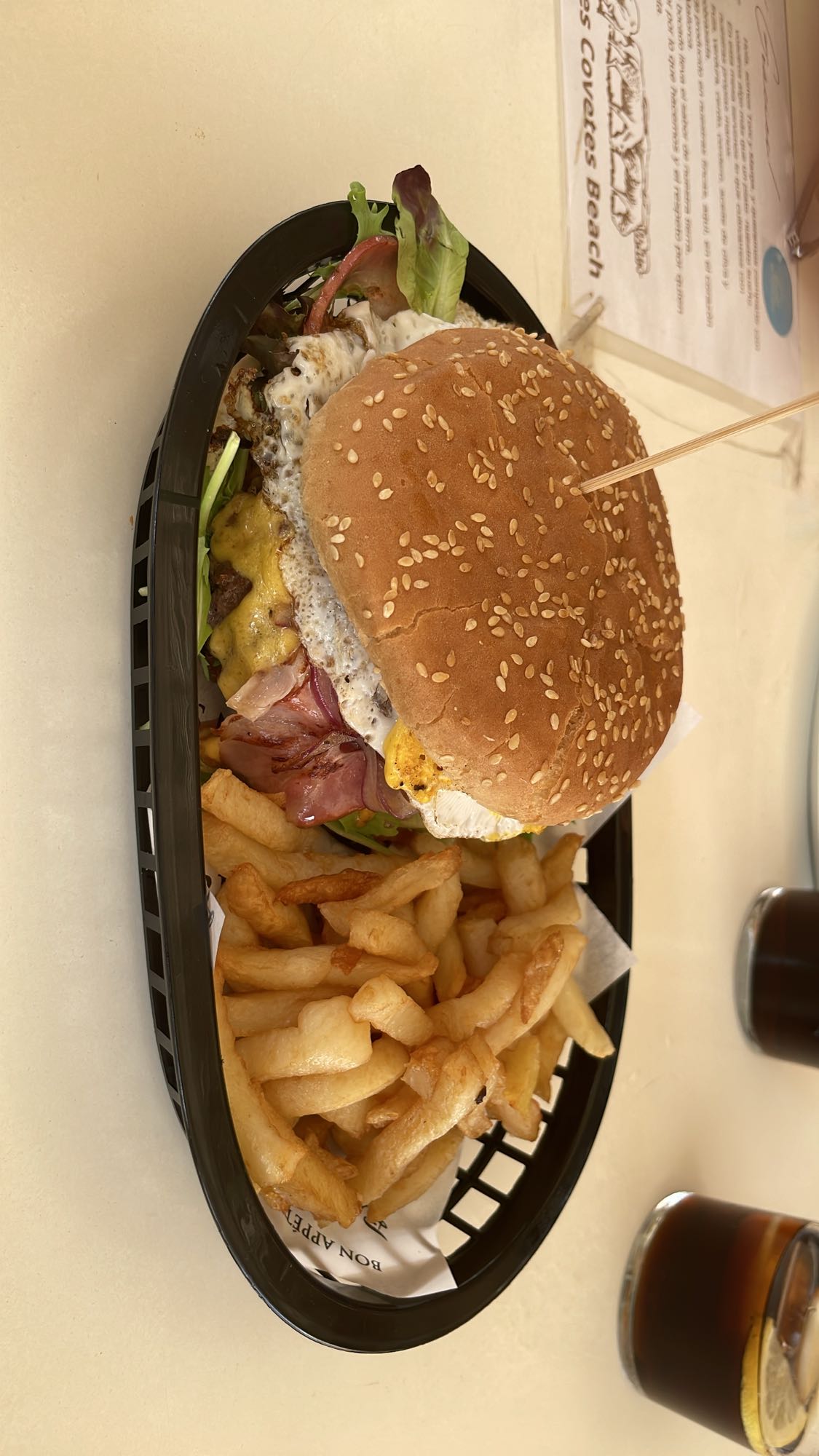 Hamburguesa con papas