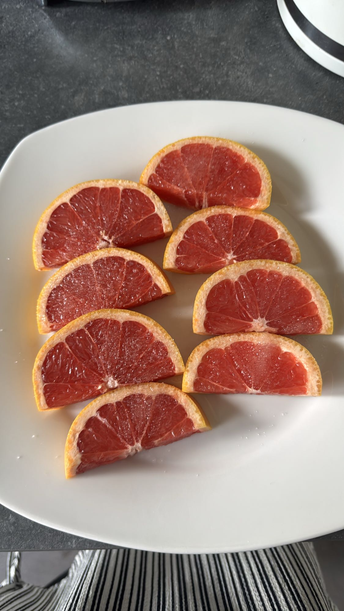 verse grapefruit partjes