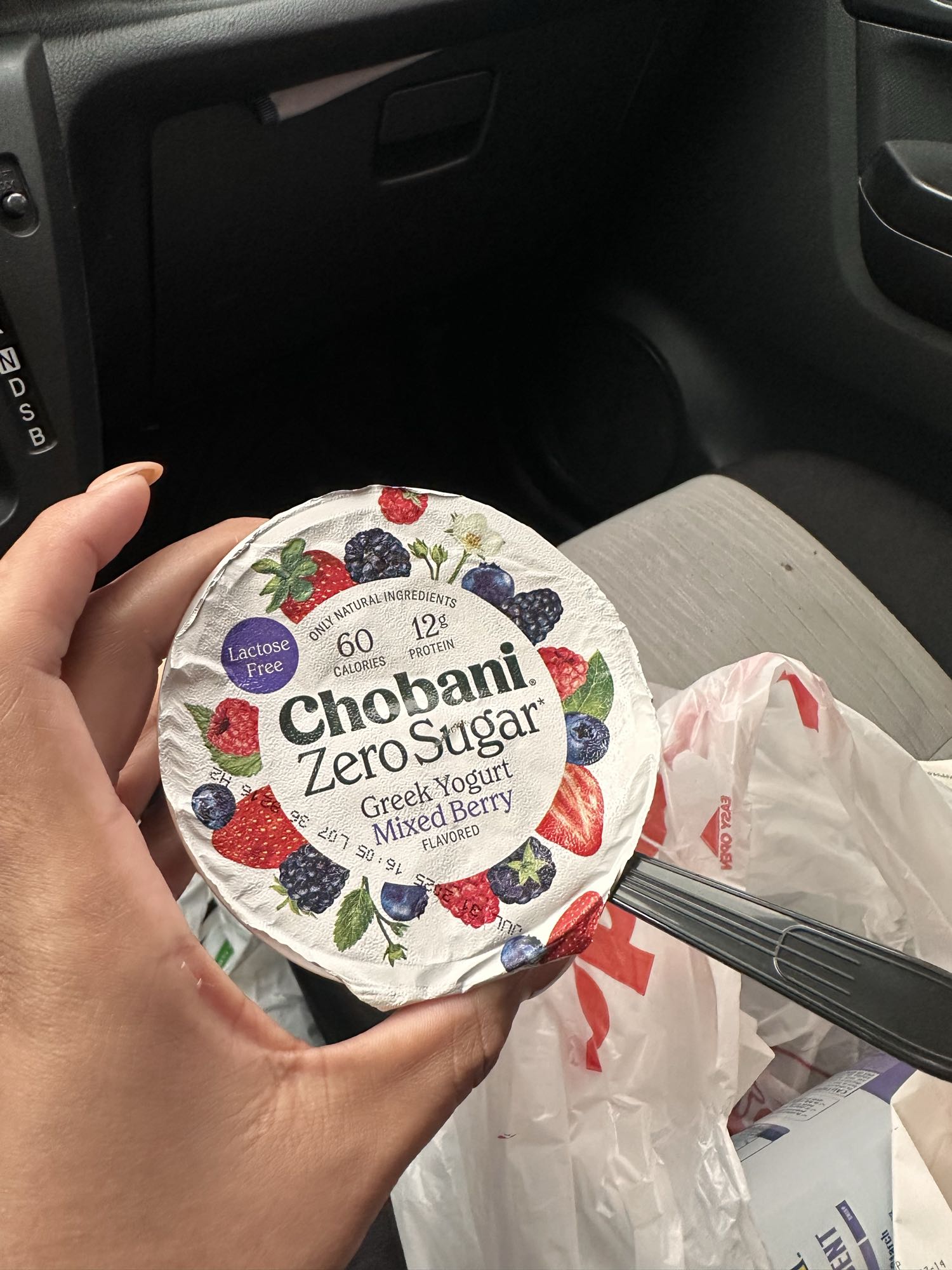 Yogur griego frutos rojos