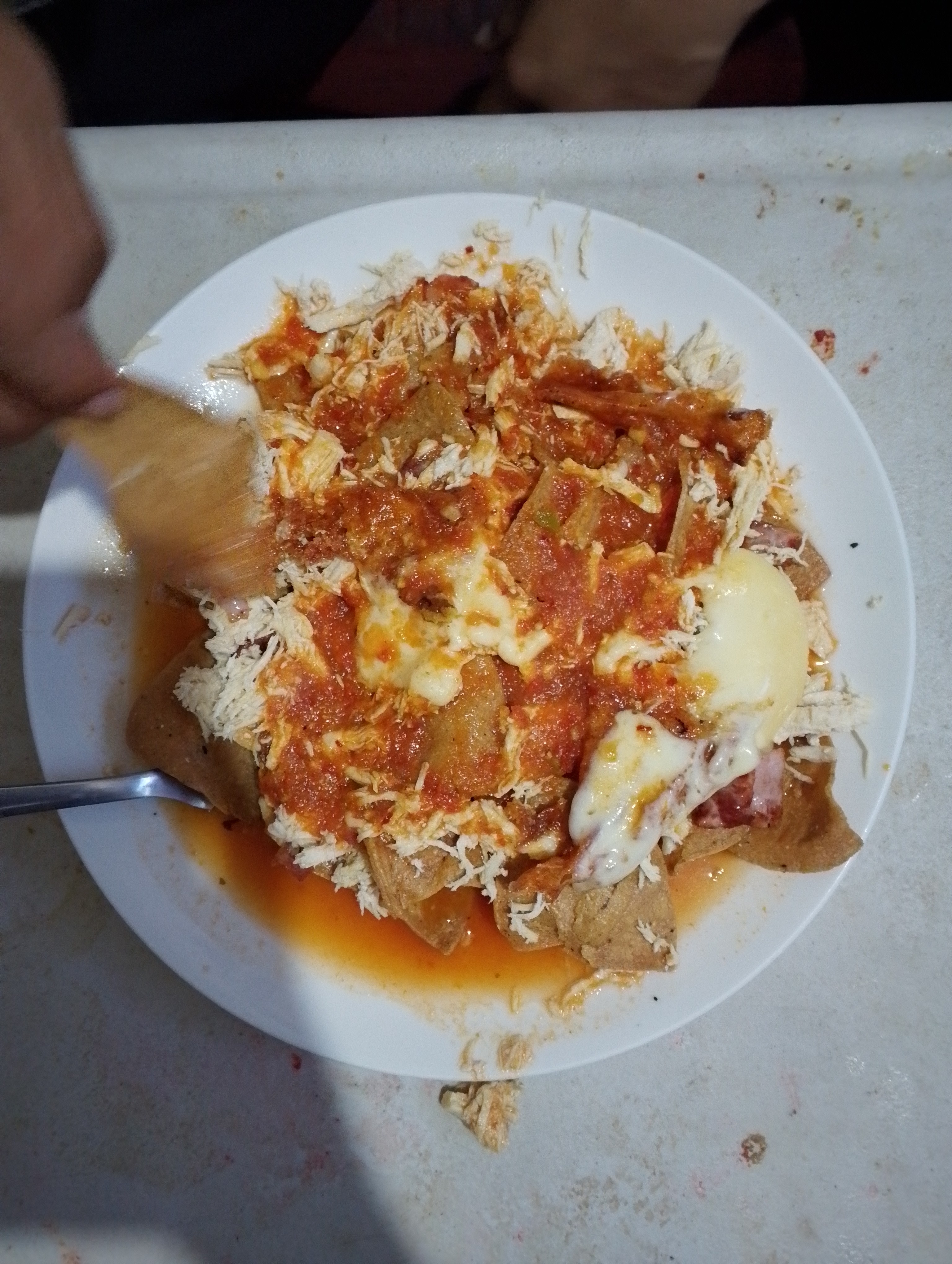 Chilaquiles con pollo