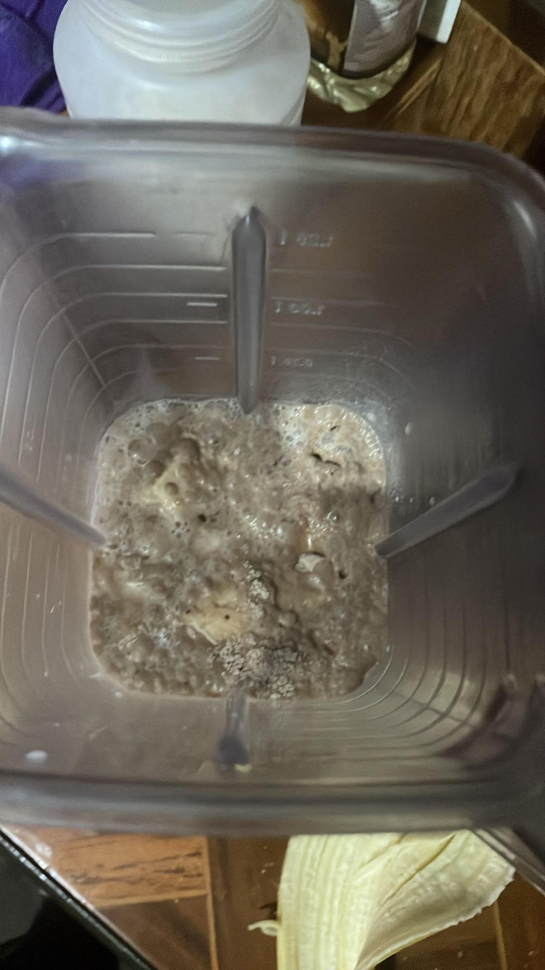 batido de plátano y proteína