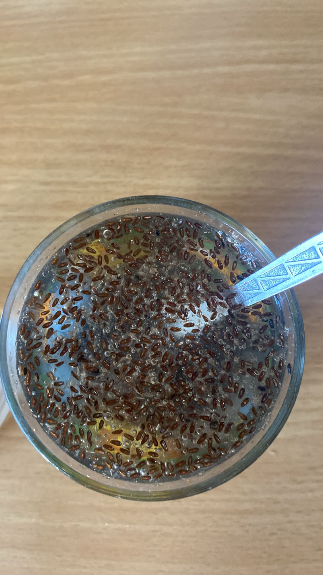 napój z nasionami bazylii