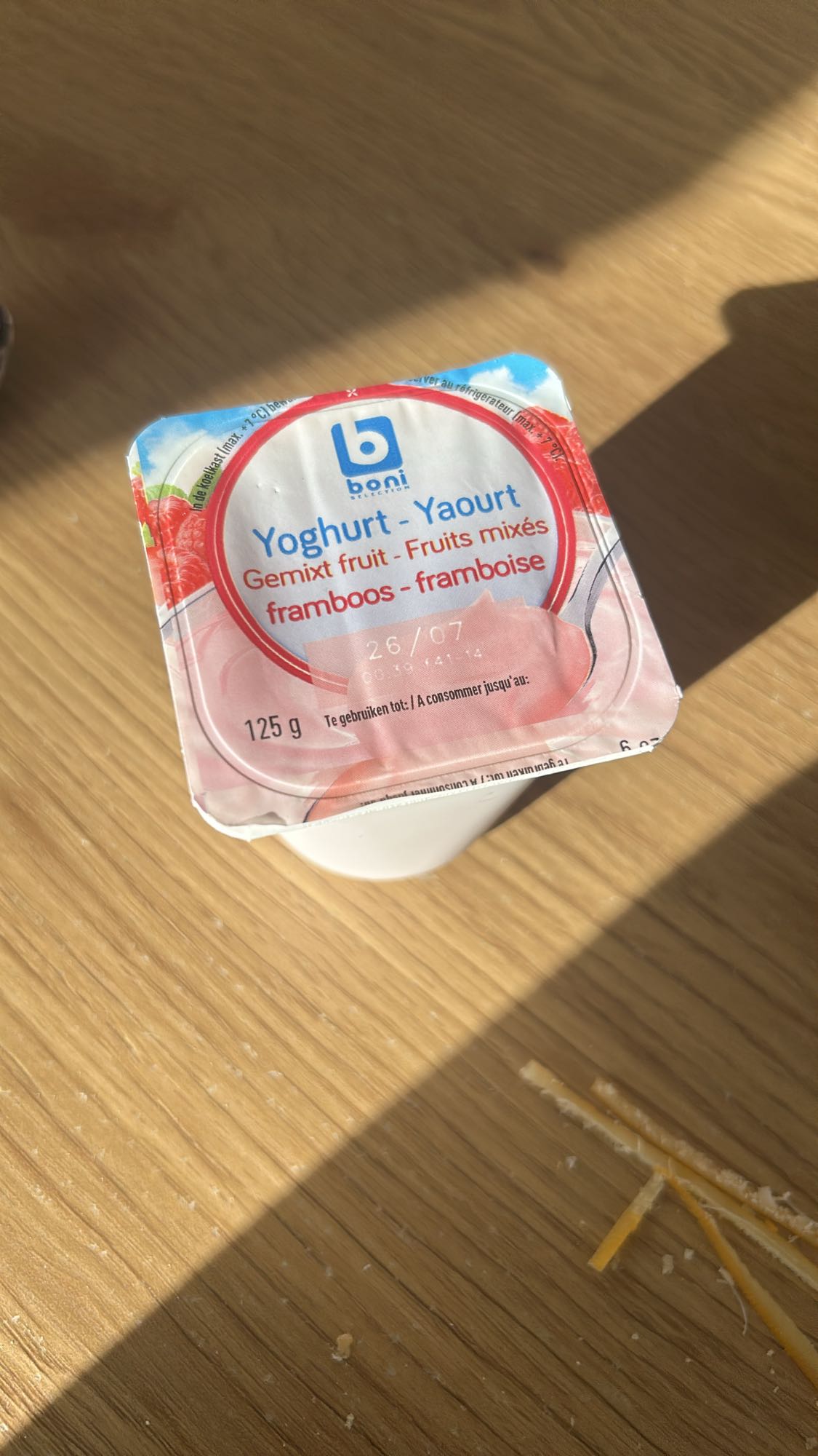 Frambozen yoghurtbeker