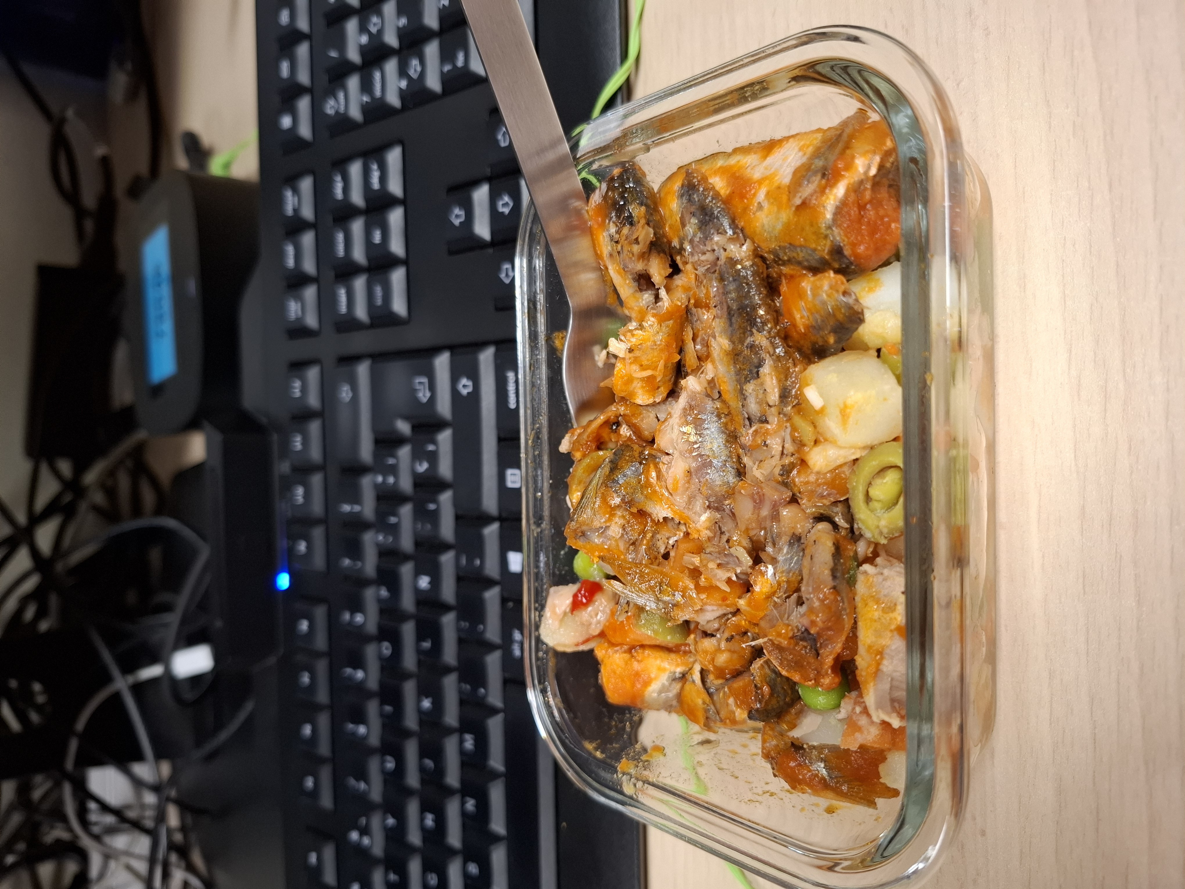 Sardinas con verduras