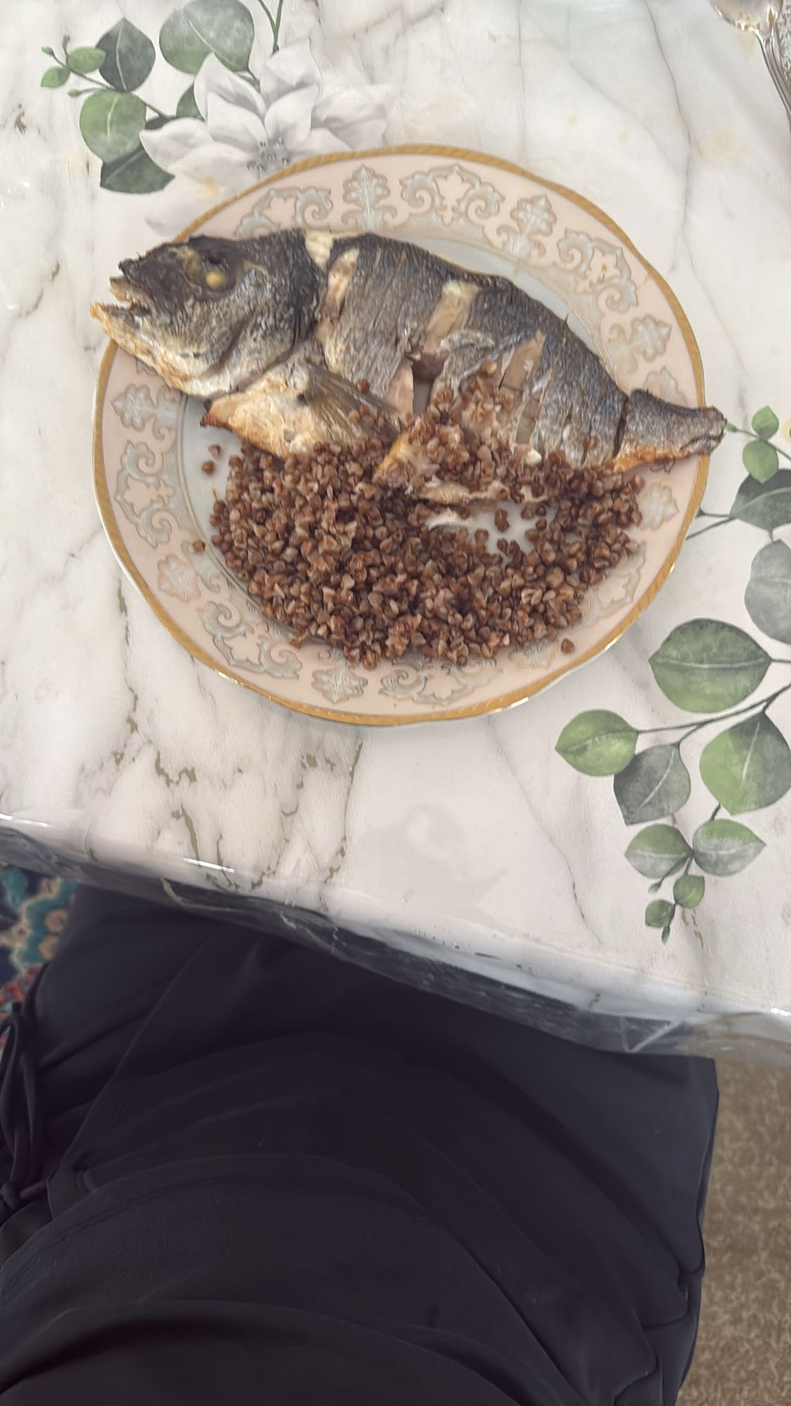 Рыба с гречкой