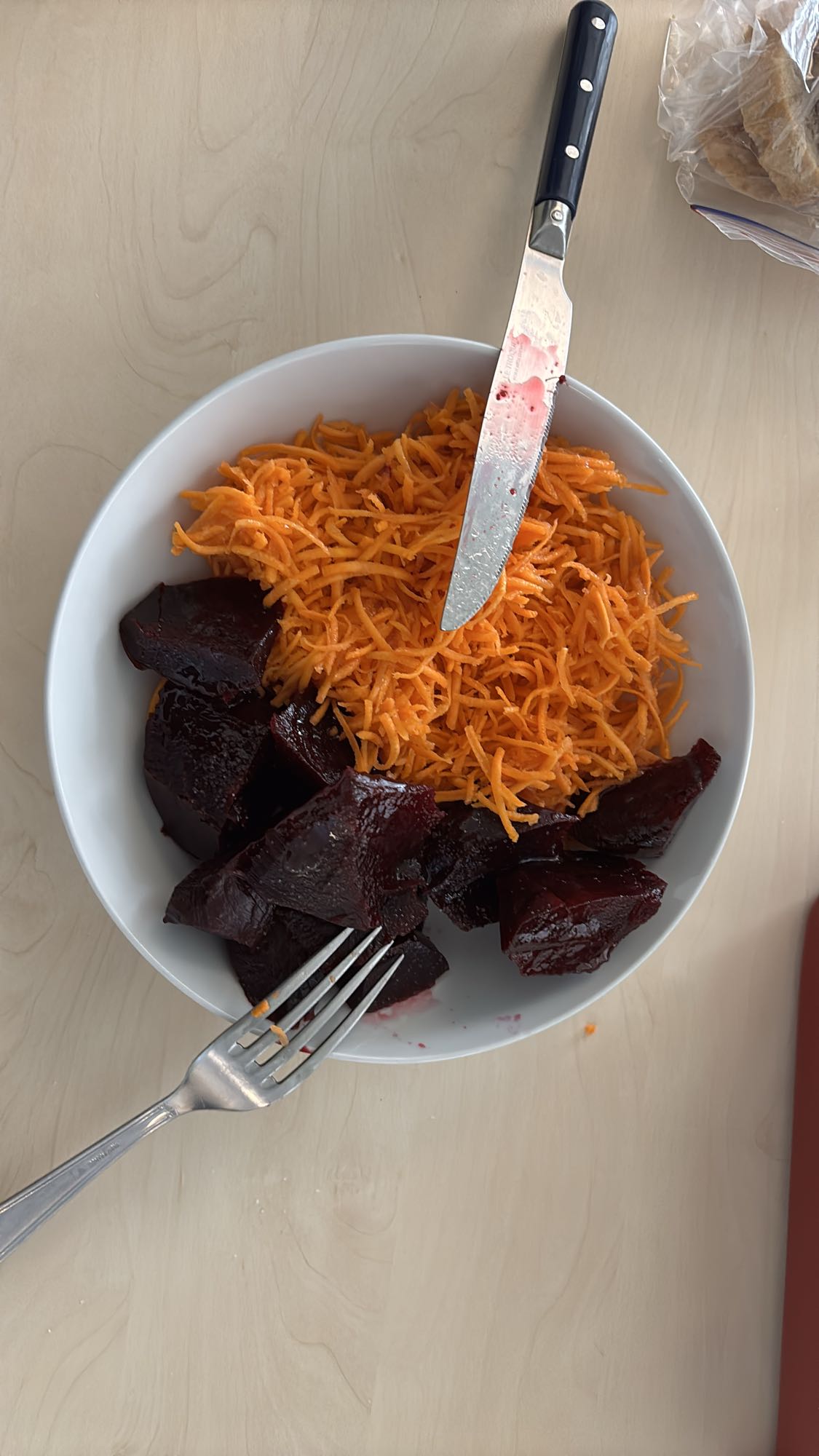 Salade carottes et betteraves