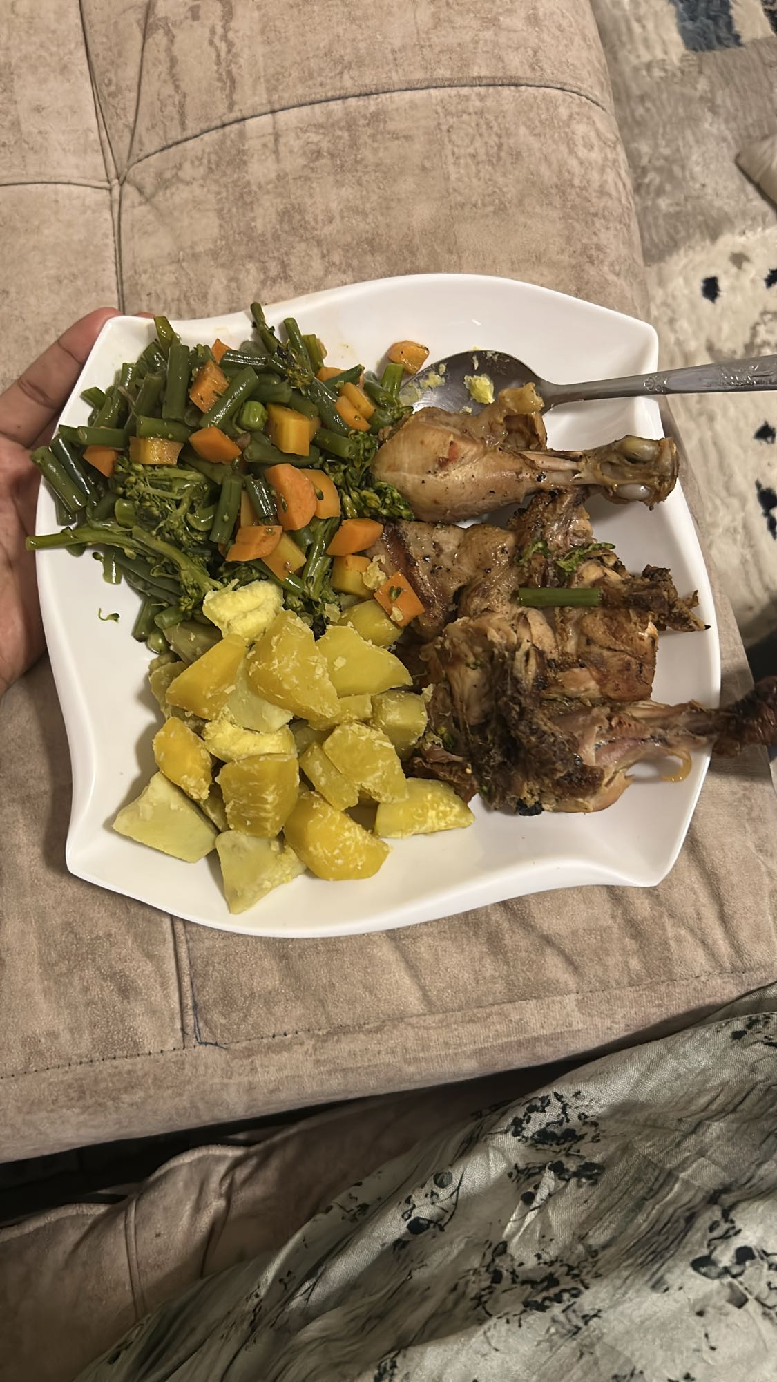 Chicken, veggies & sweet potato