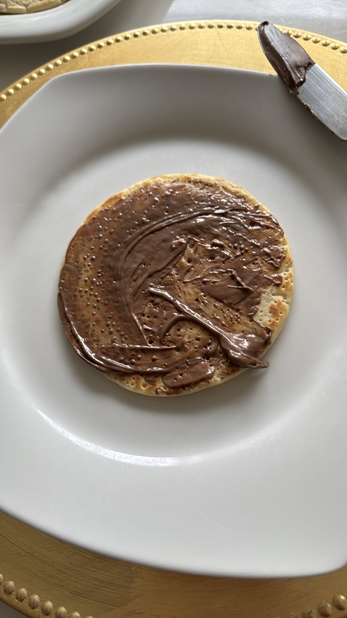 Pannenkoek met chocopasta