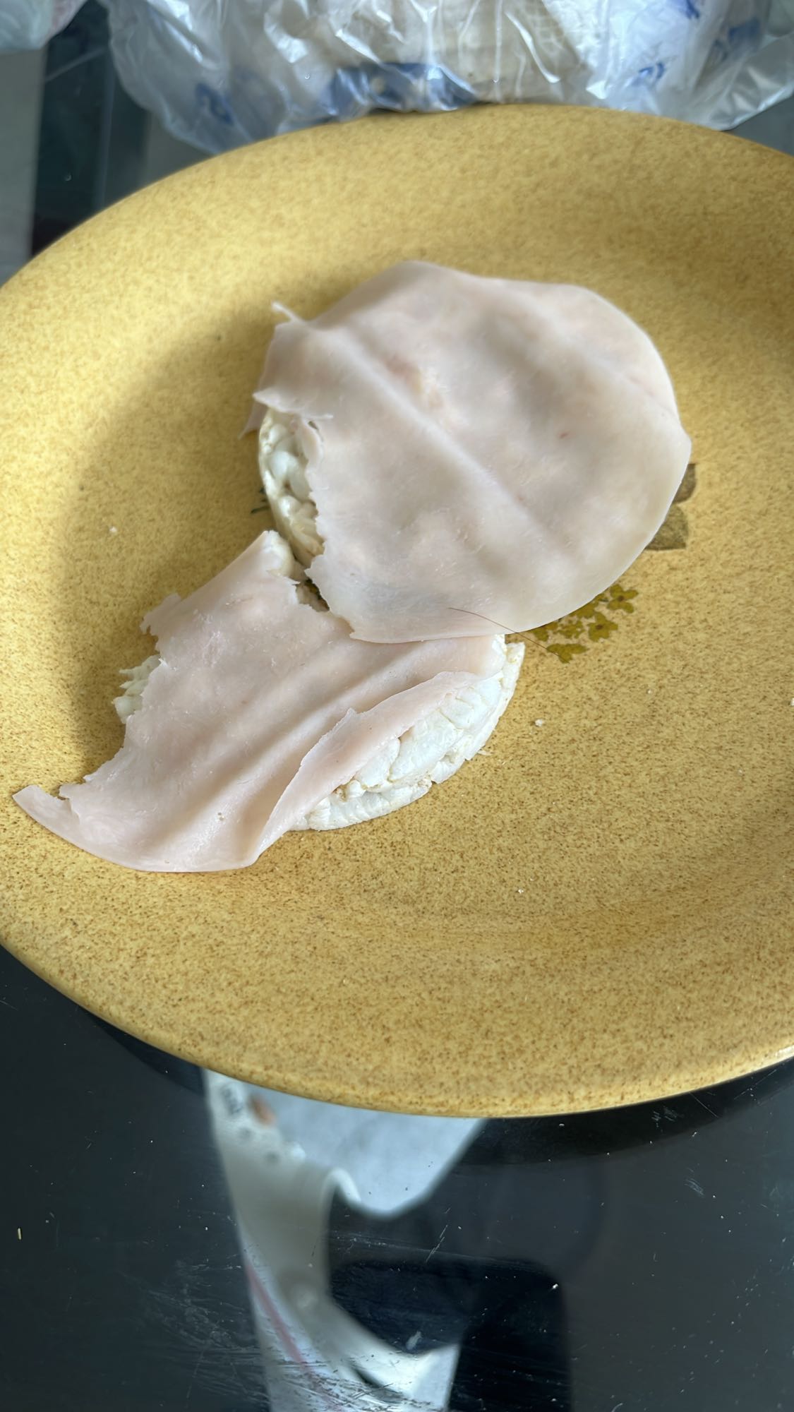 Tortita de arroz con pavo