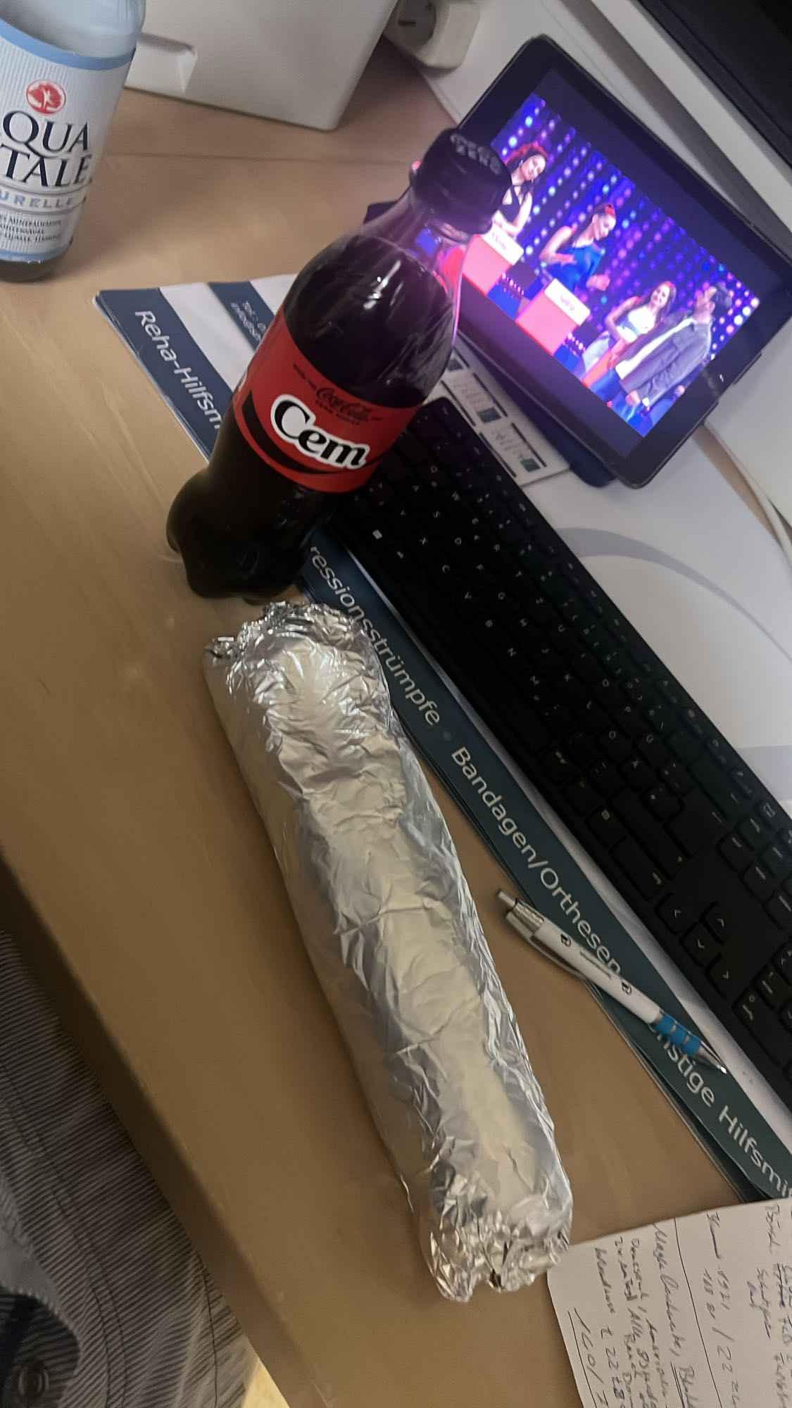 Dönerwrap mit Cola