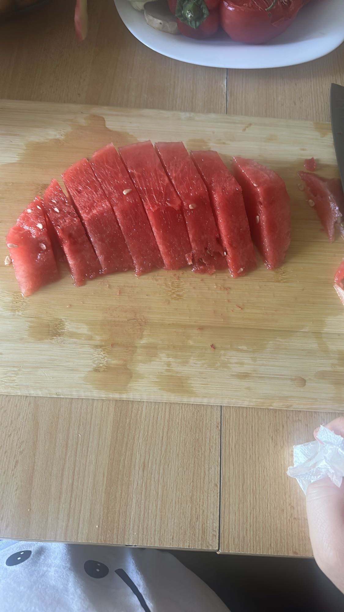 Felii de pepene roșu