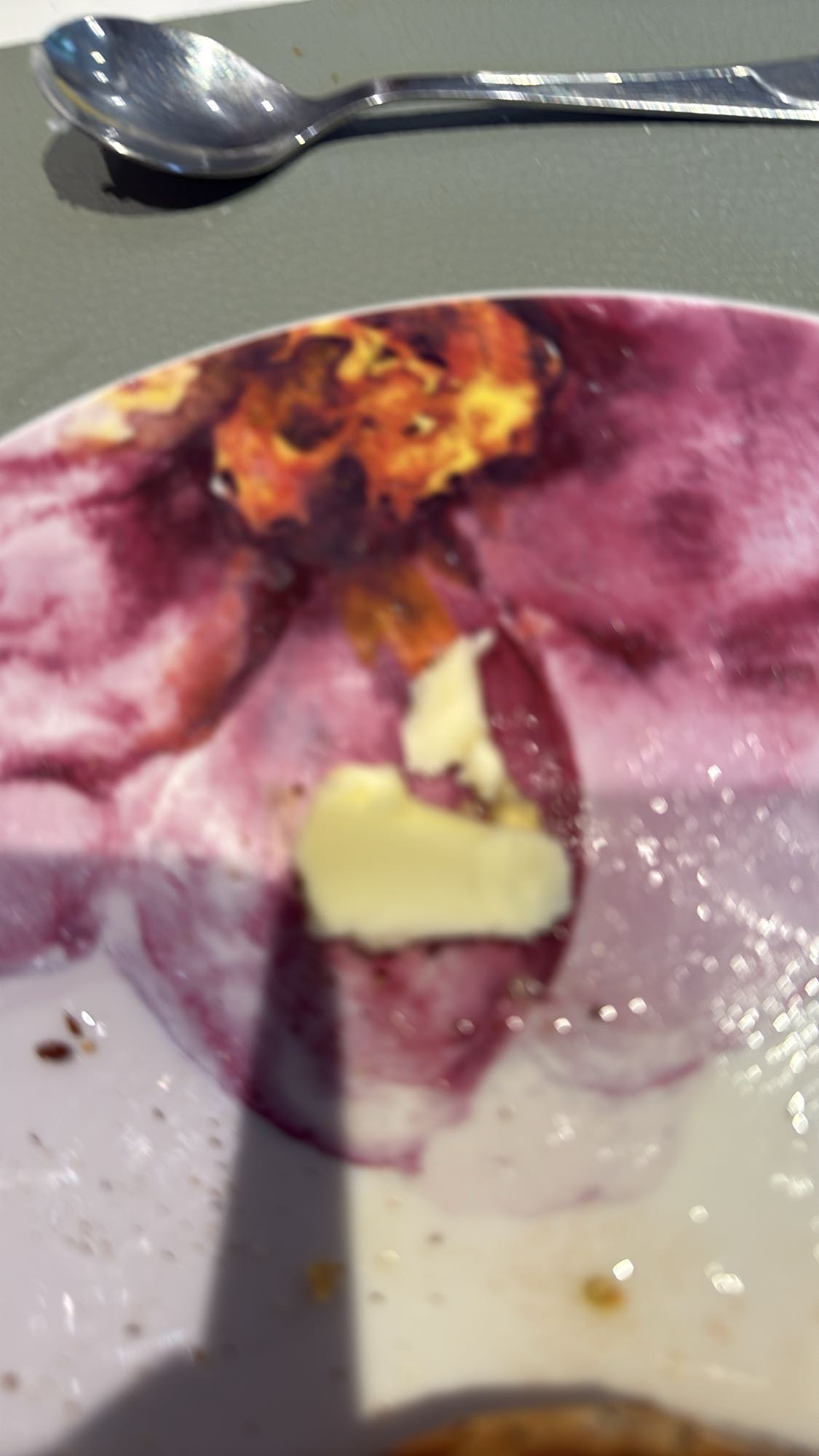 Küçük tereyağı parçası