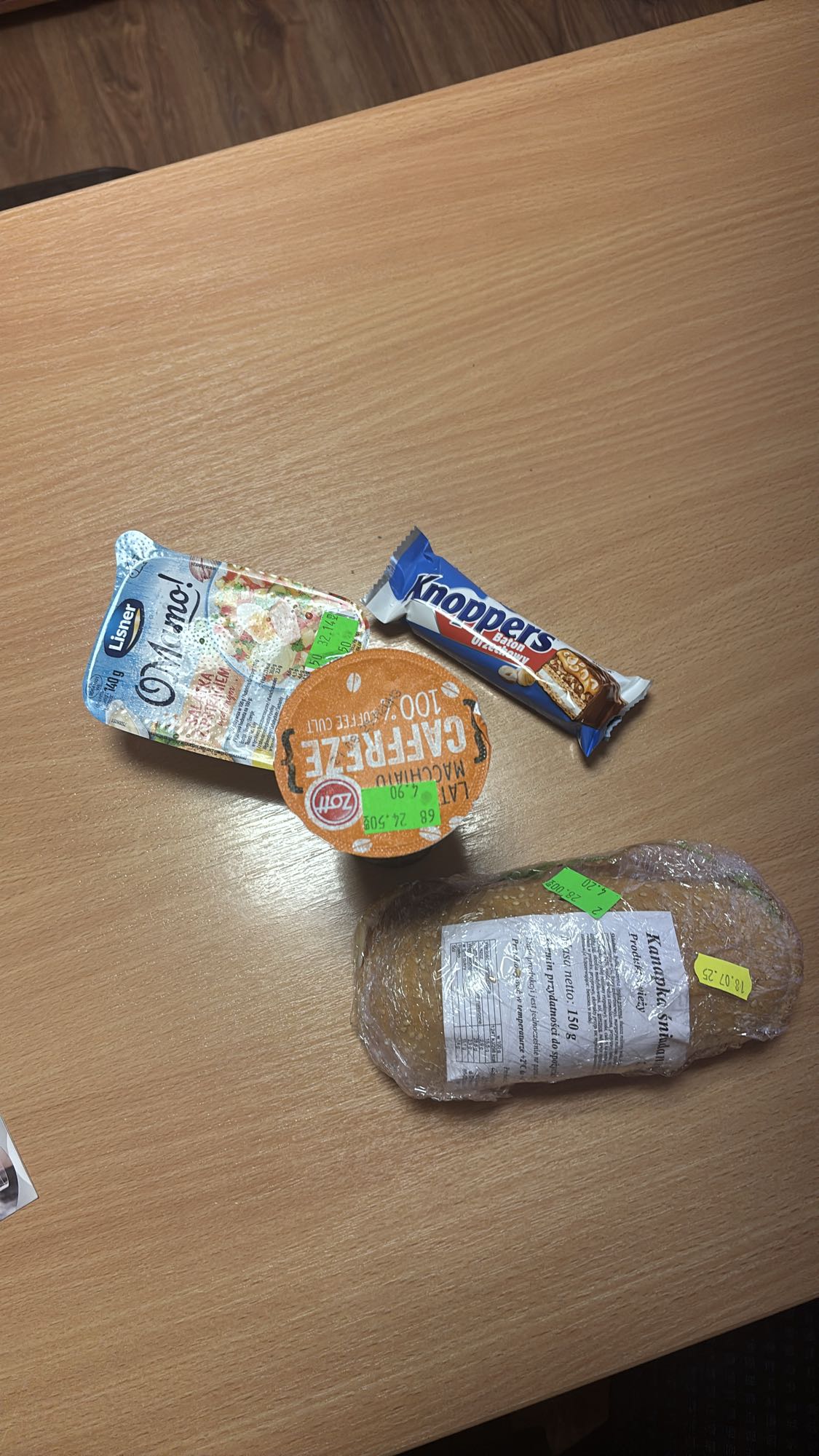 Szybki lunch z batonem