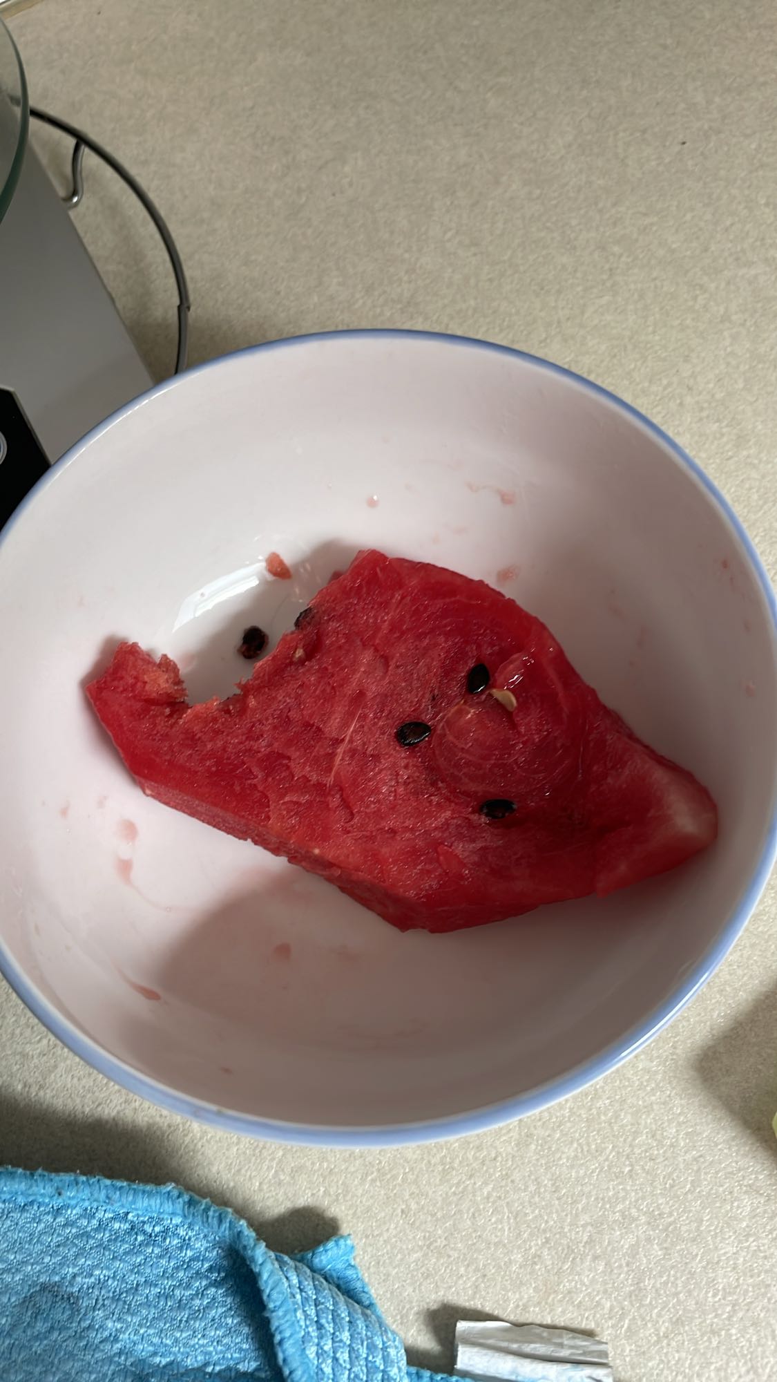 Felie de pepene roșu