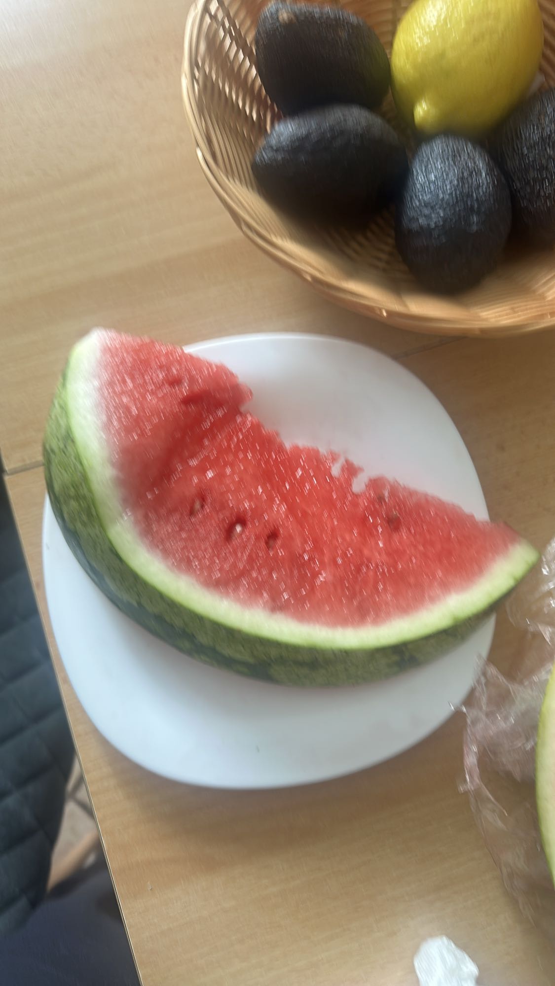 Felie de pepene roșu