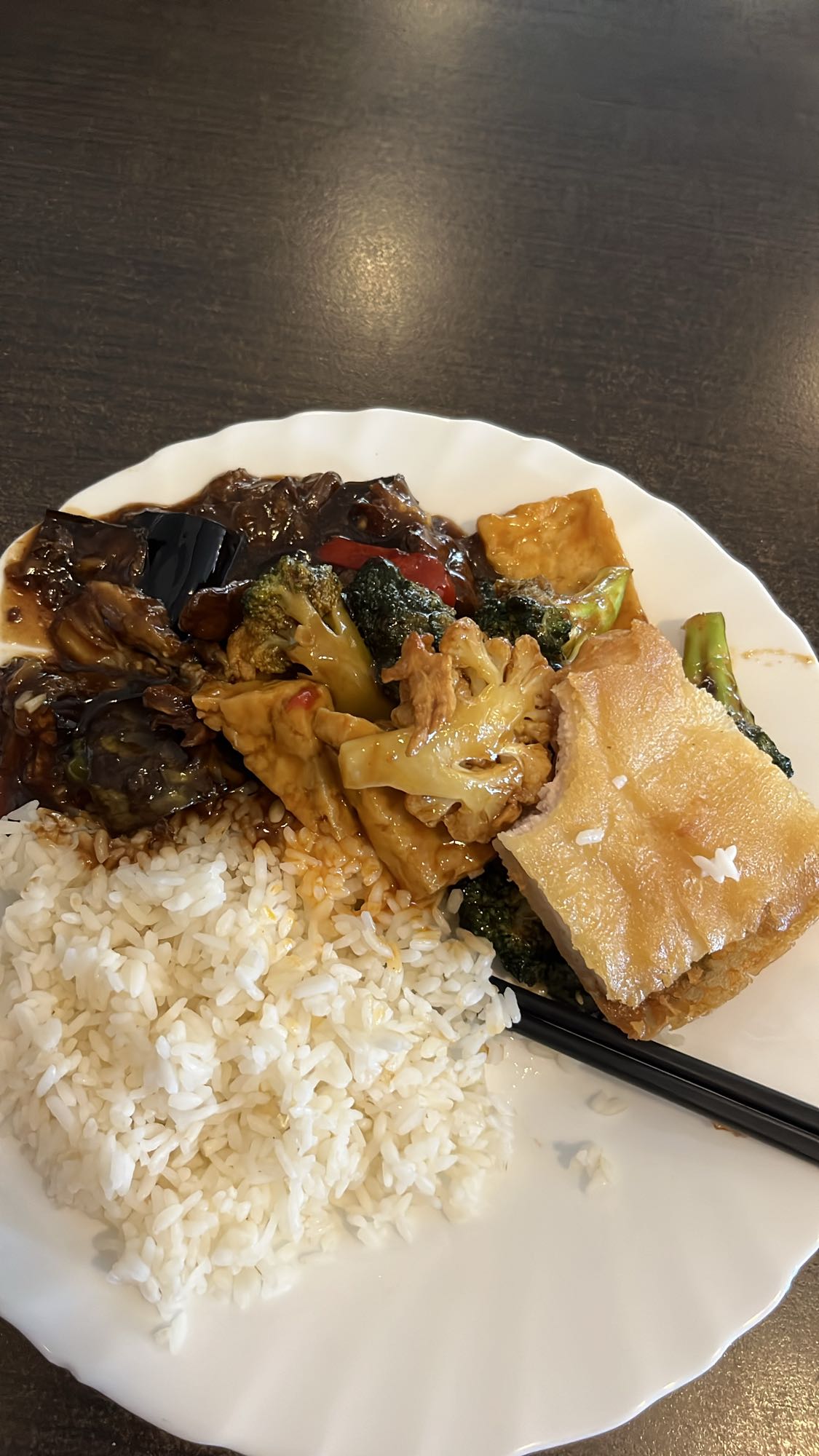 Rice with tofu & veggies