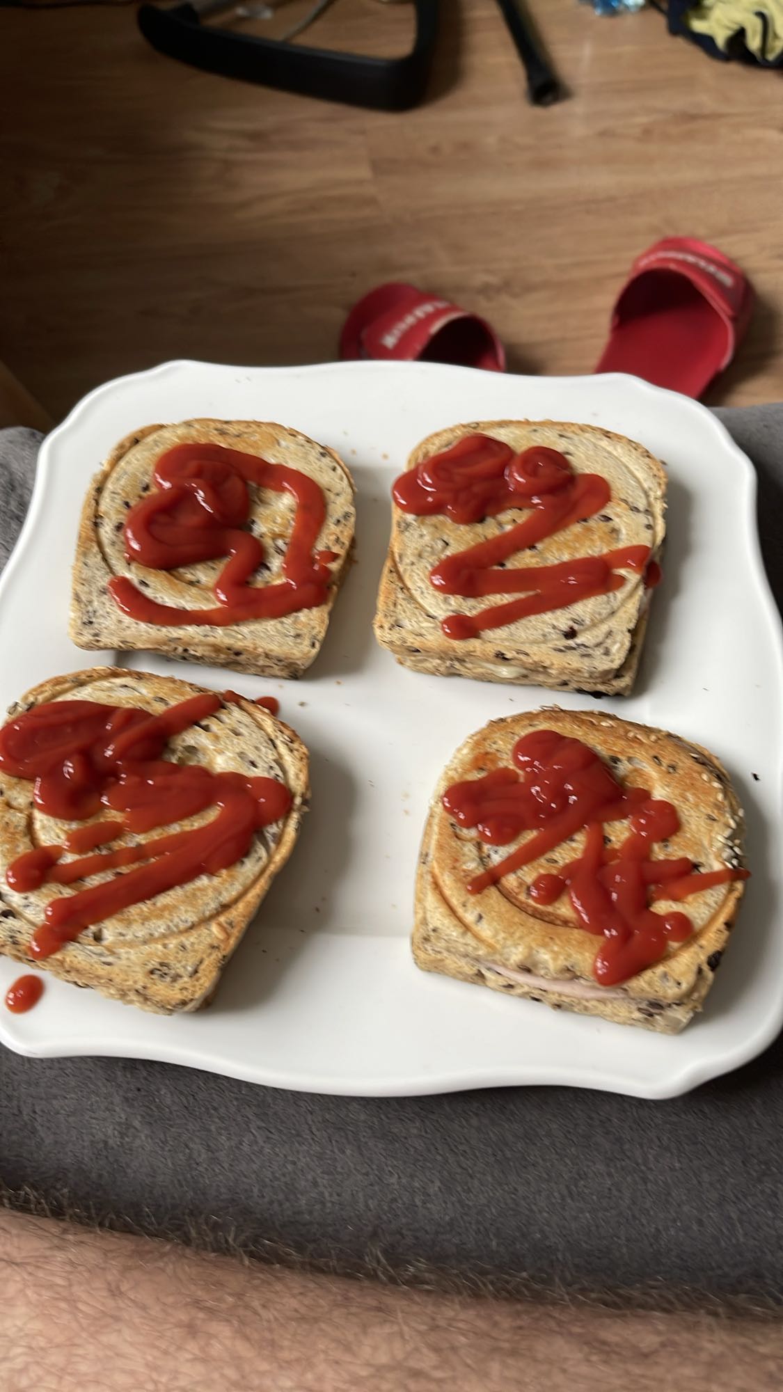 Tosty z ketchupem