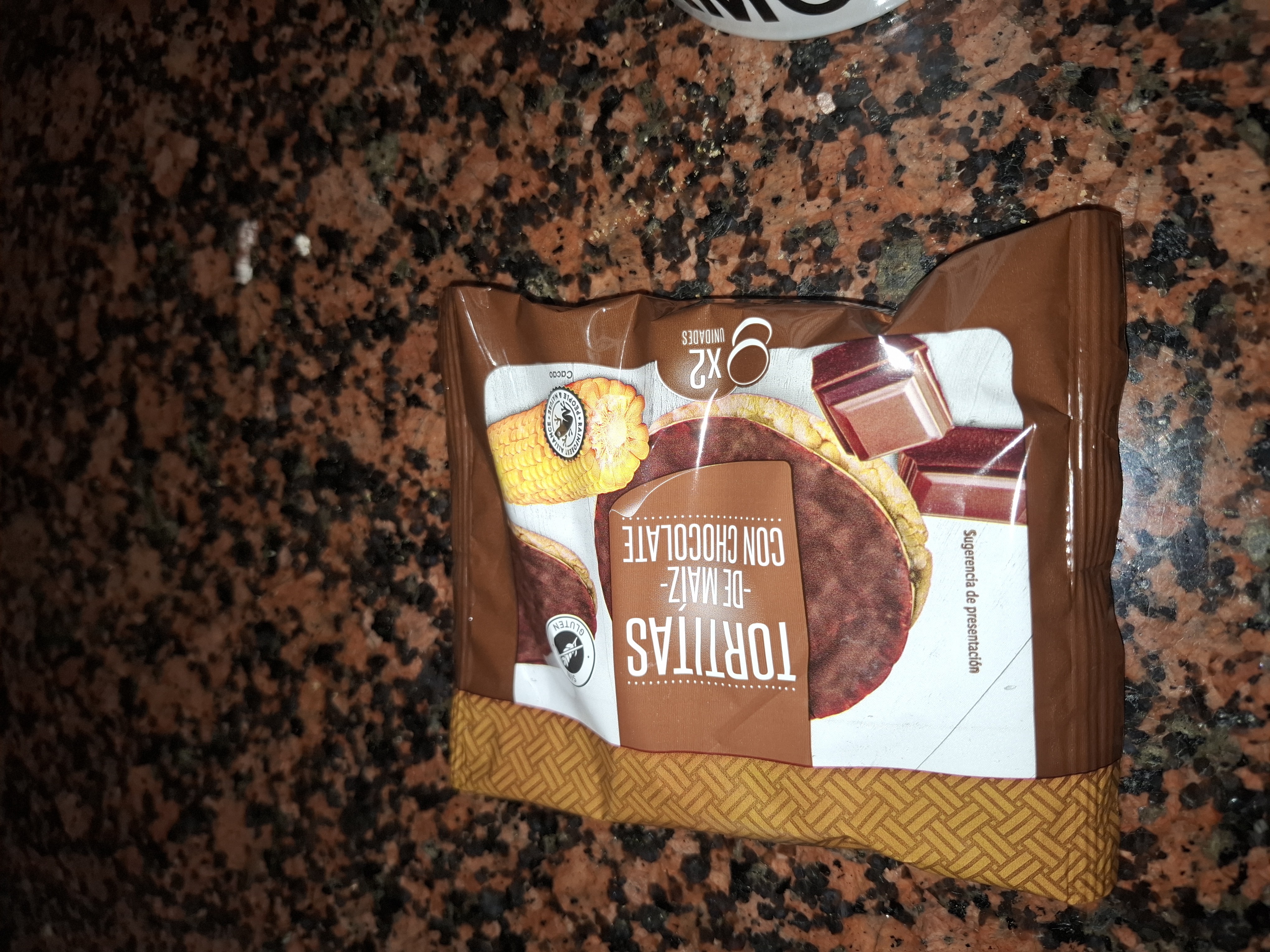 Tortitas de maíz con chocolate