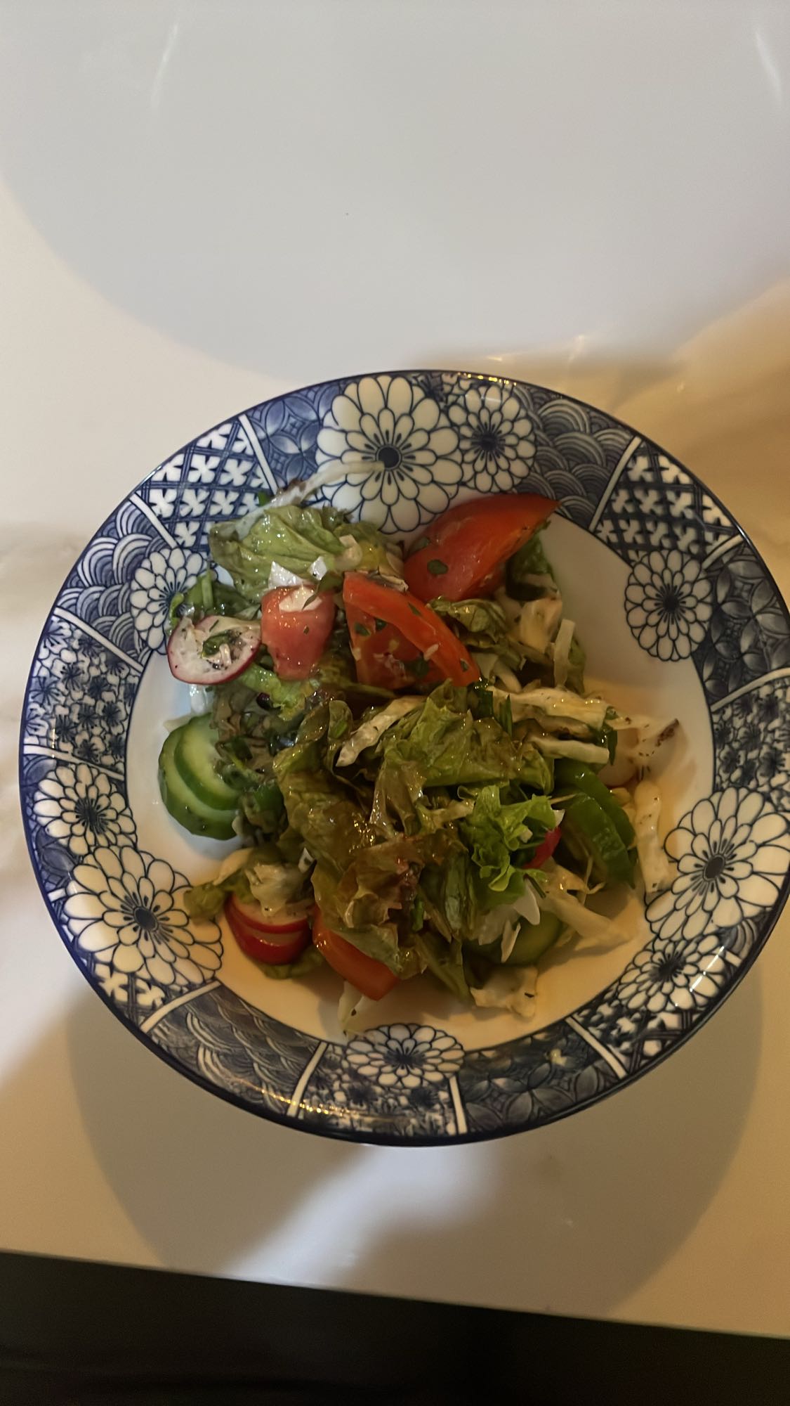 Fresh vegetable salad