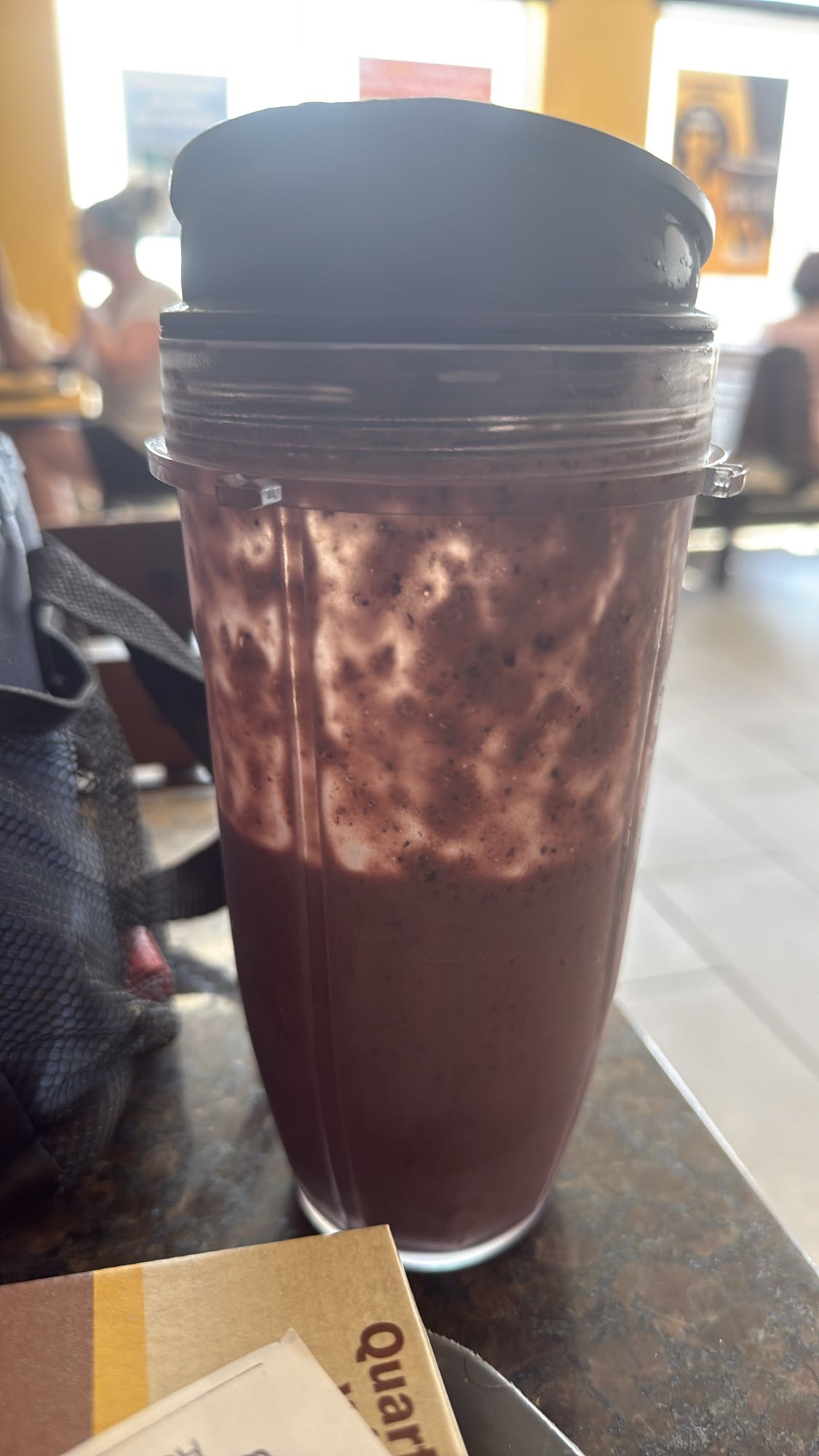 Smoothie de baie avec protéines stevia