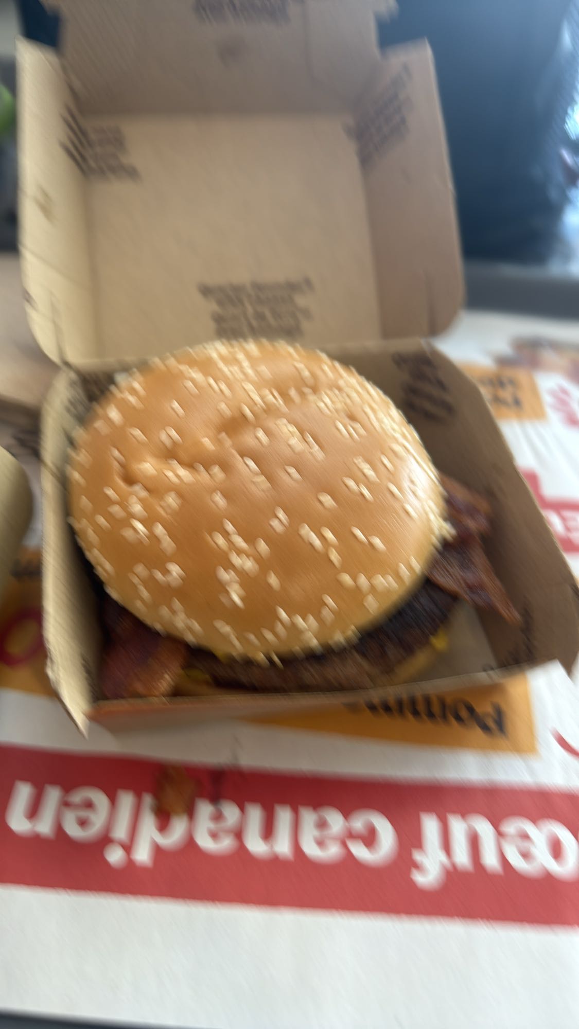 Burger bacon fromage