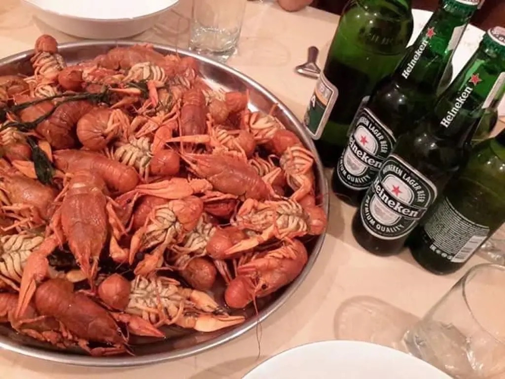 Раки с пивом