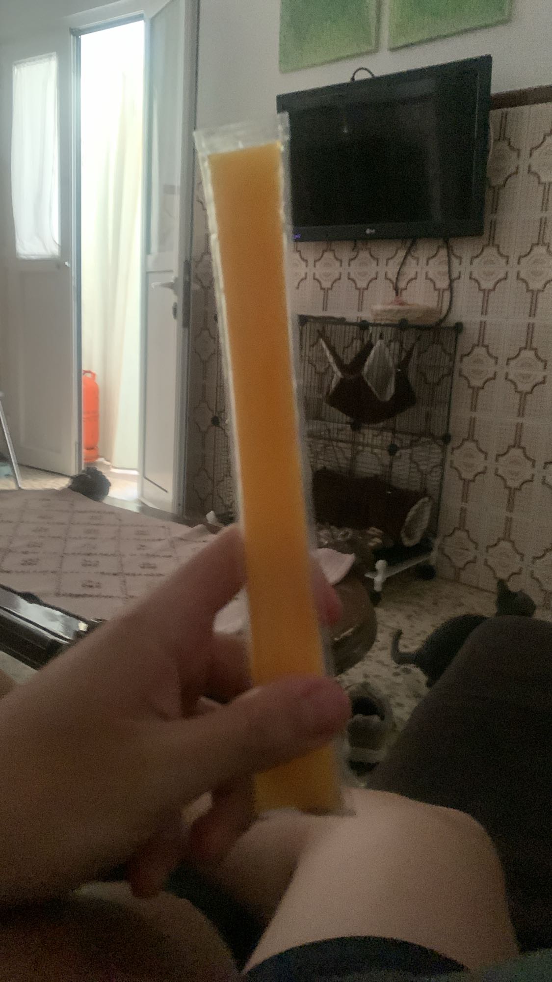 paleta de hielo naranja
