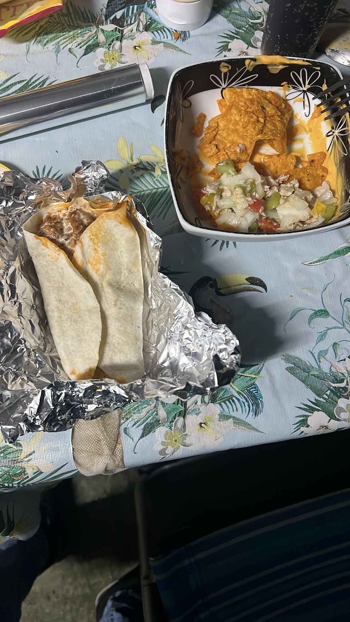 burrito con nachos