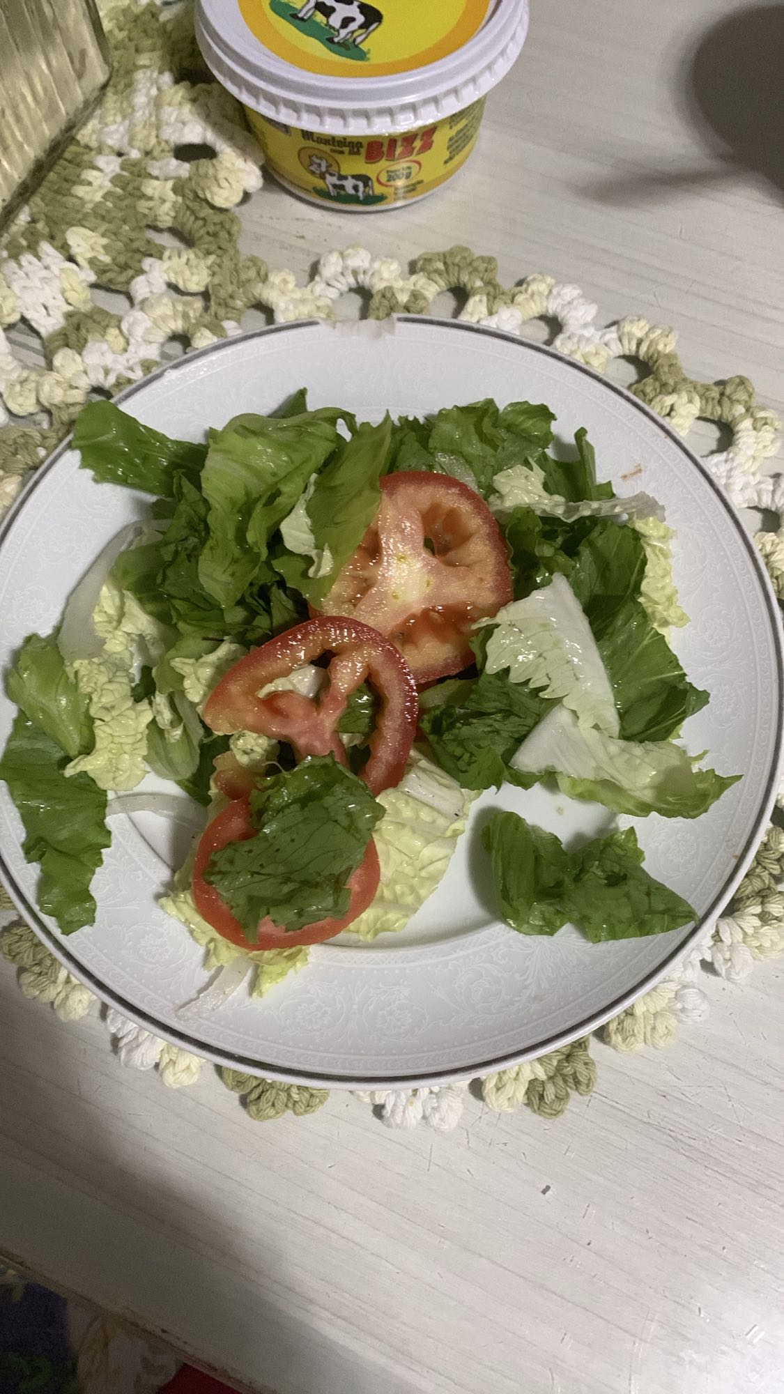 Salada de alface e tomate
