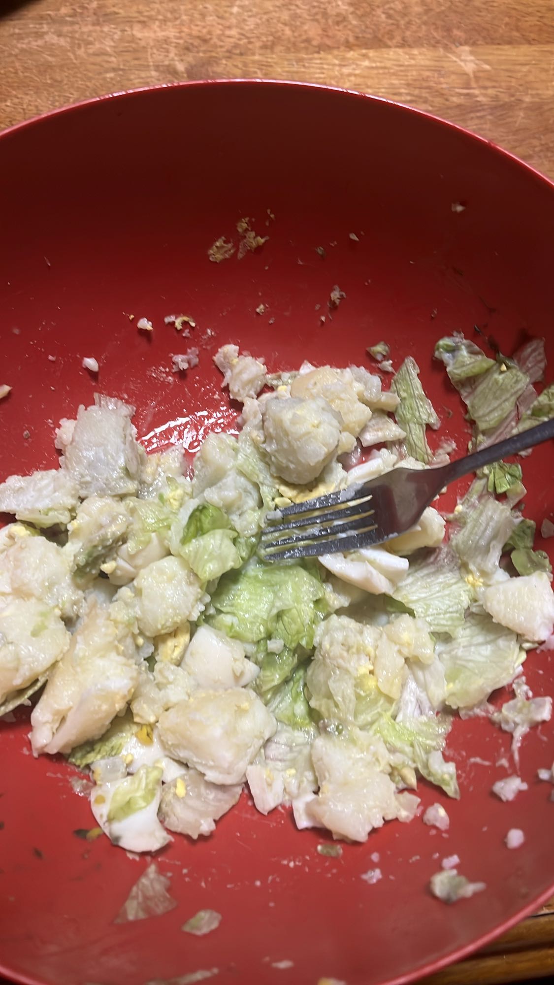 ensalada de papa y huevo