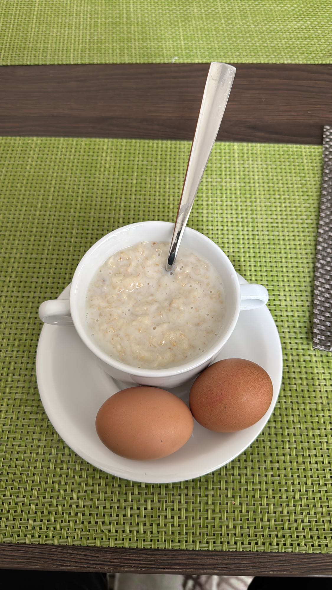 Zabkása főtt tojással