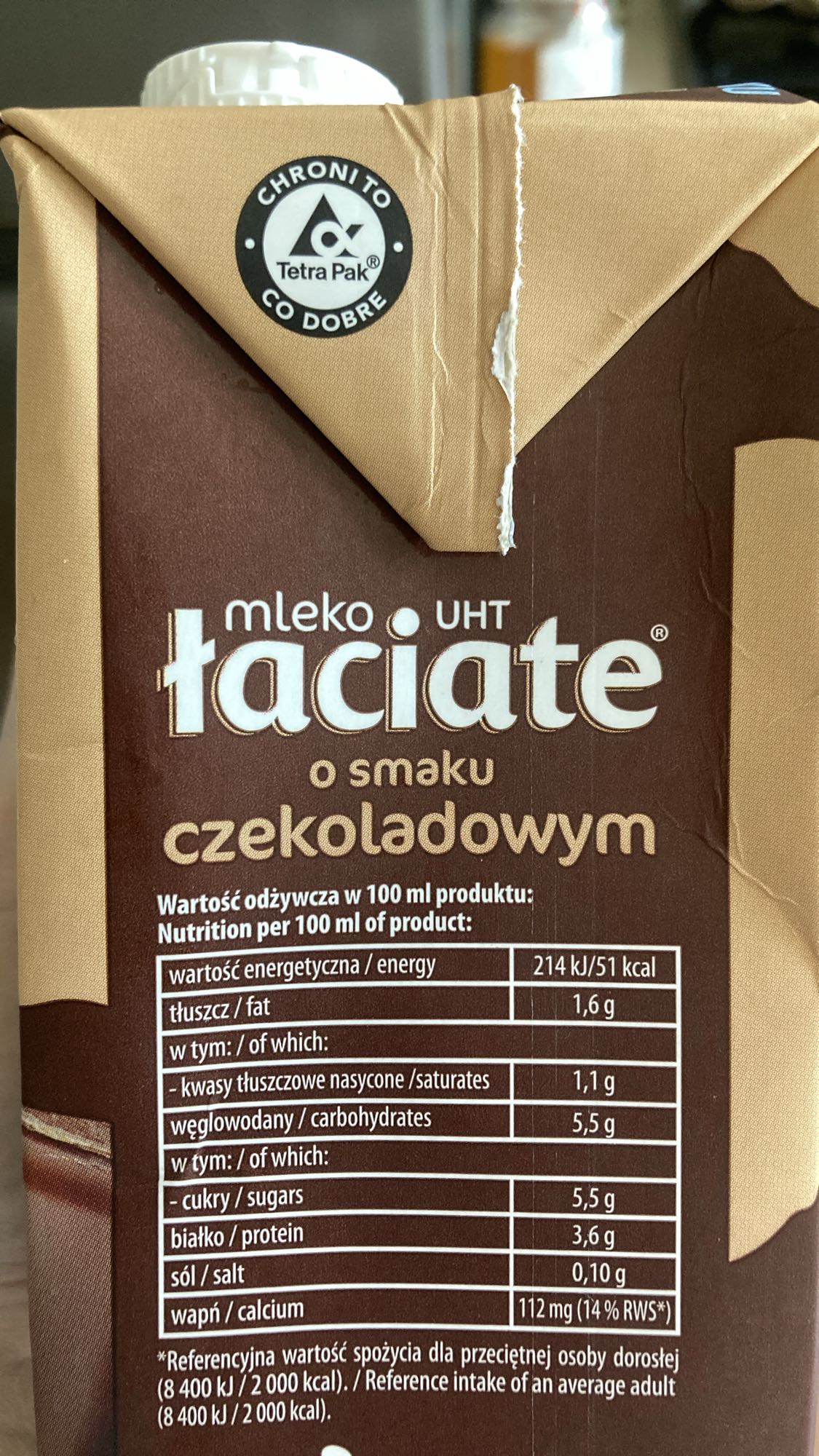 Chocolate milk drink