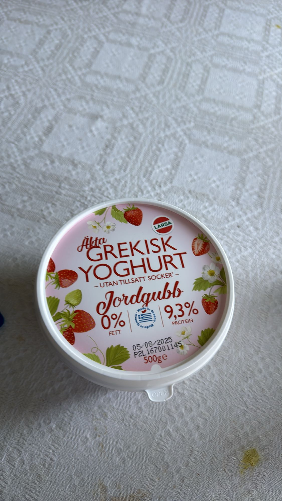 Grekisk yoghurt jordgubb