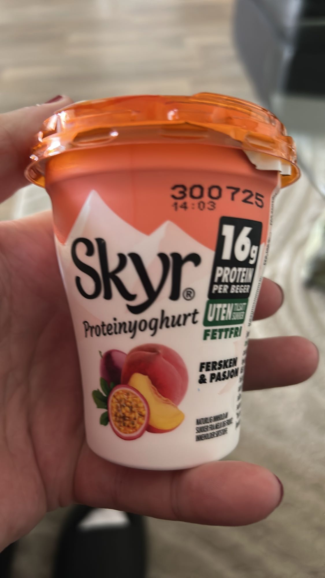 Skyr fersken & pasjon