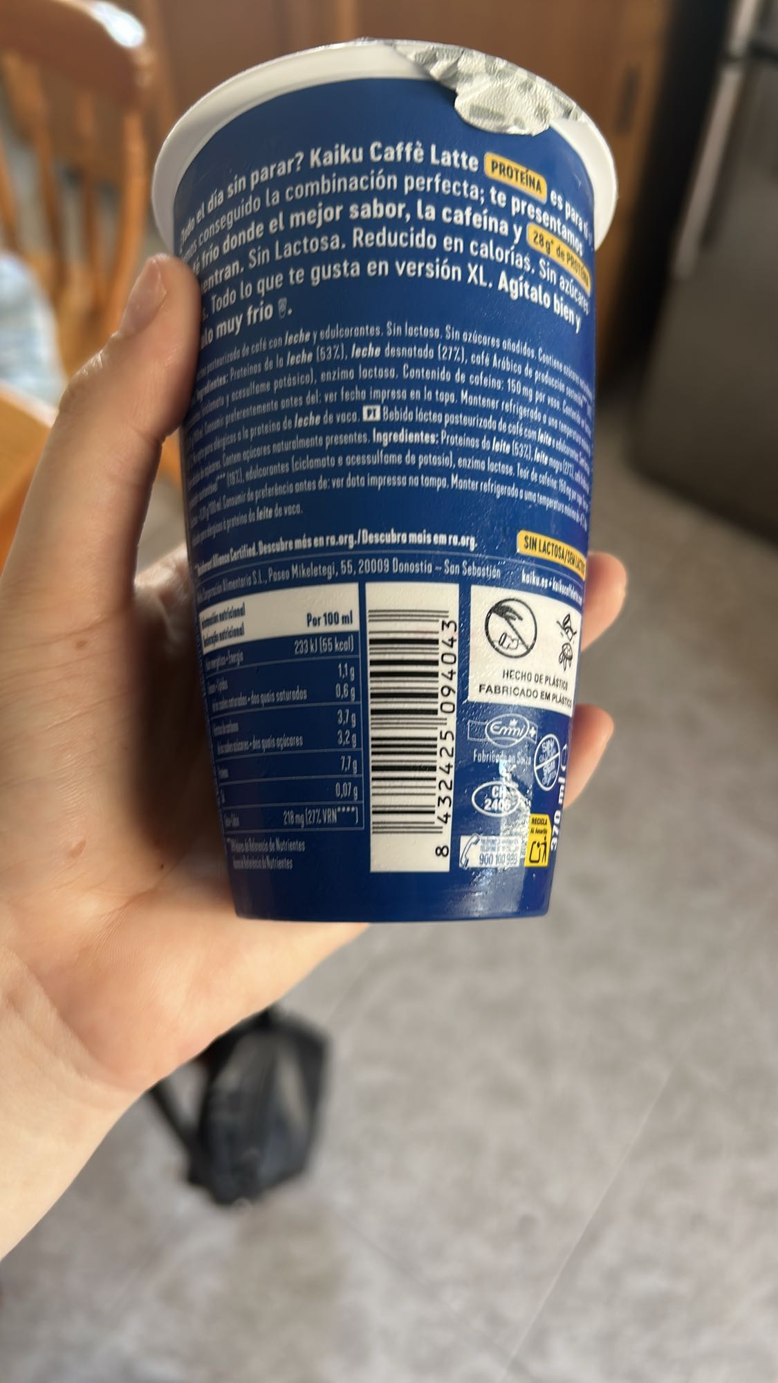 Café latte proteico XL