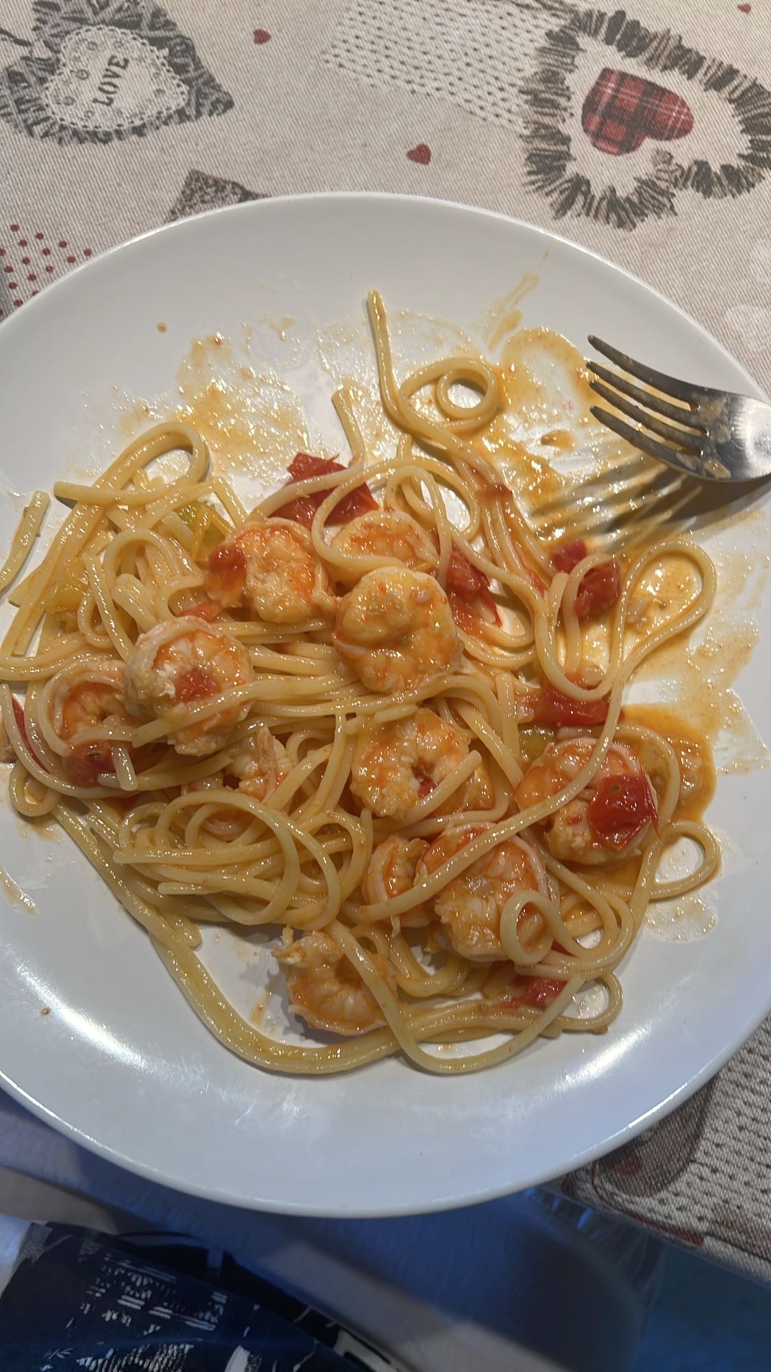 Spaghete cu creveți