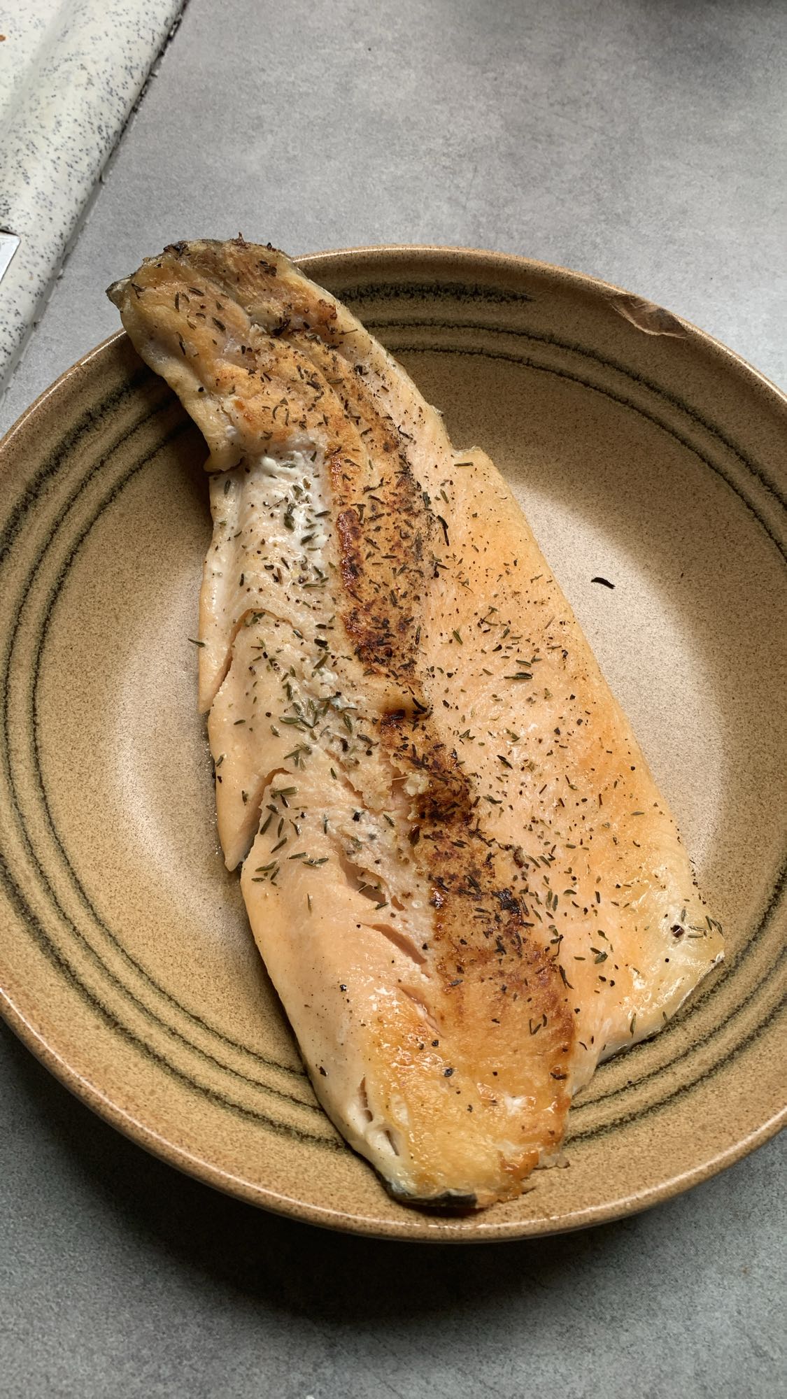 Filet de truite grillée