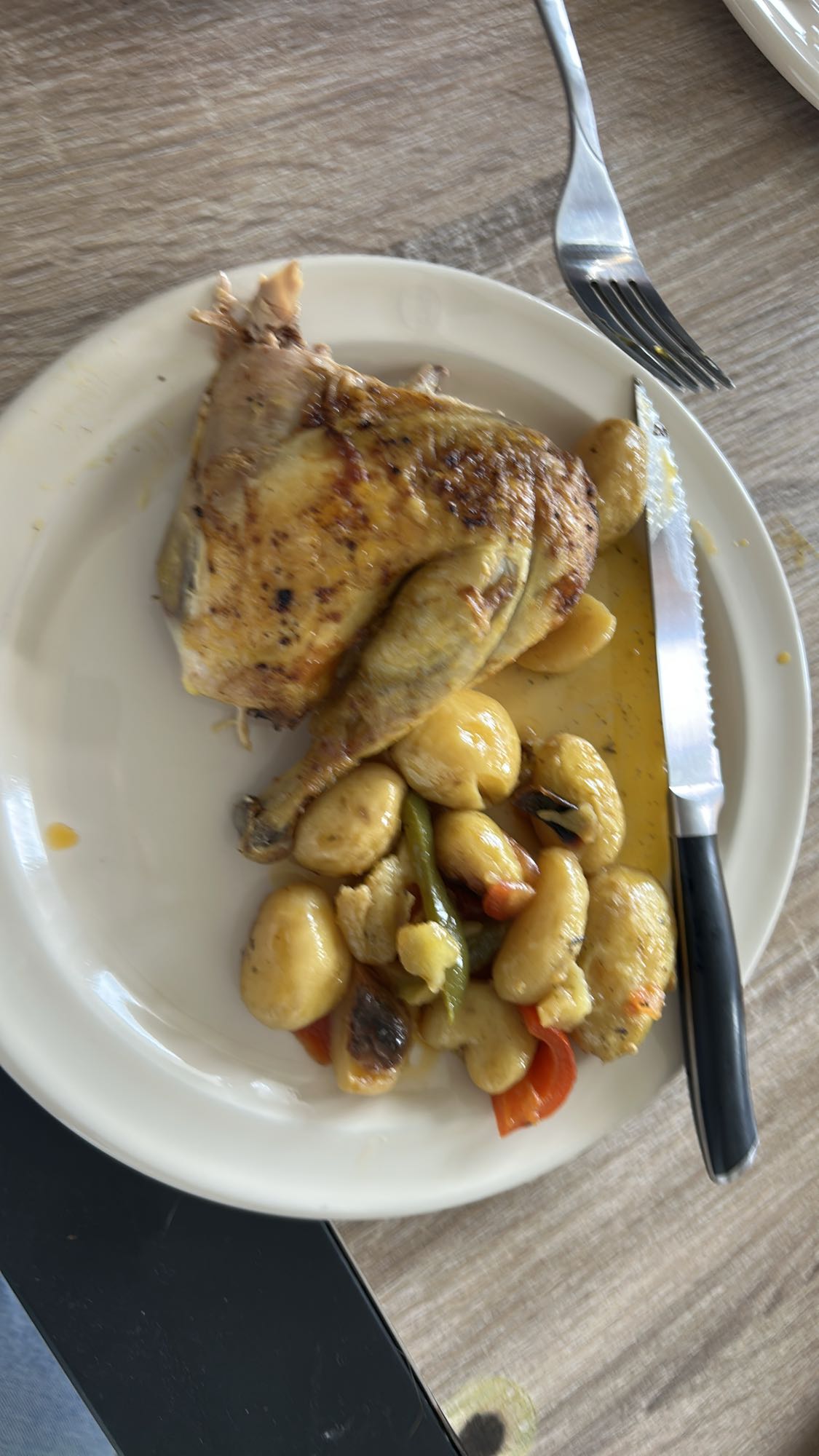 Poulet rôti et légumes