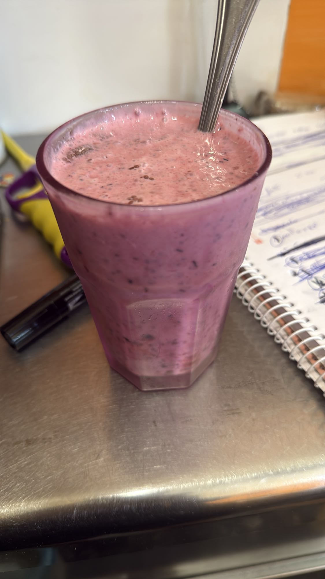 batido de frutos rojos