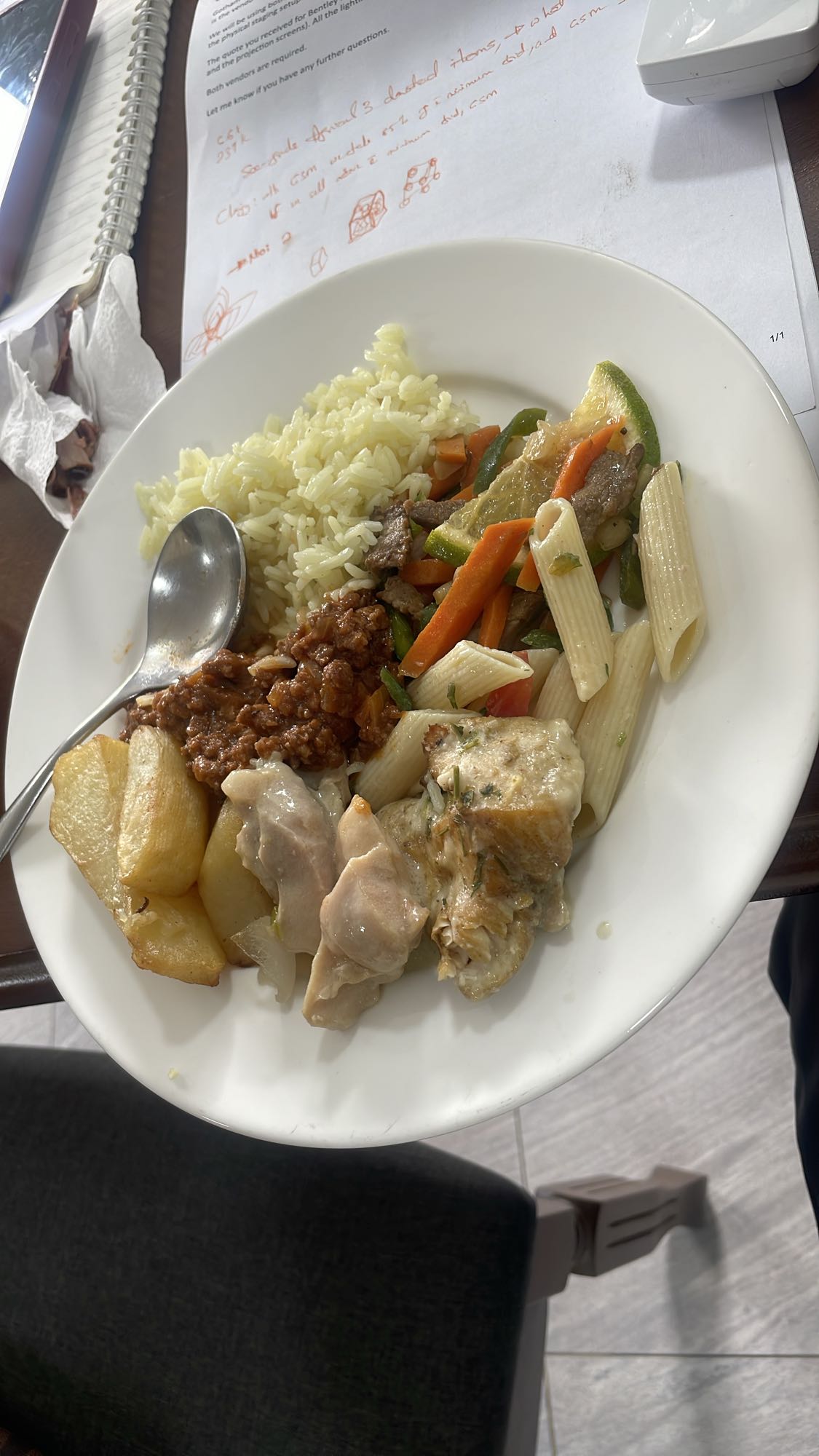 Mixed lunch plate